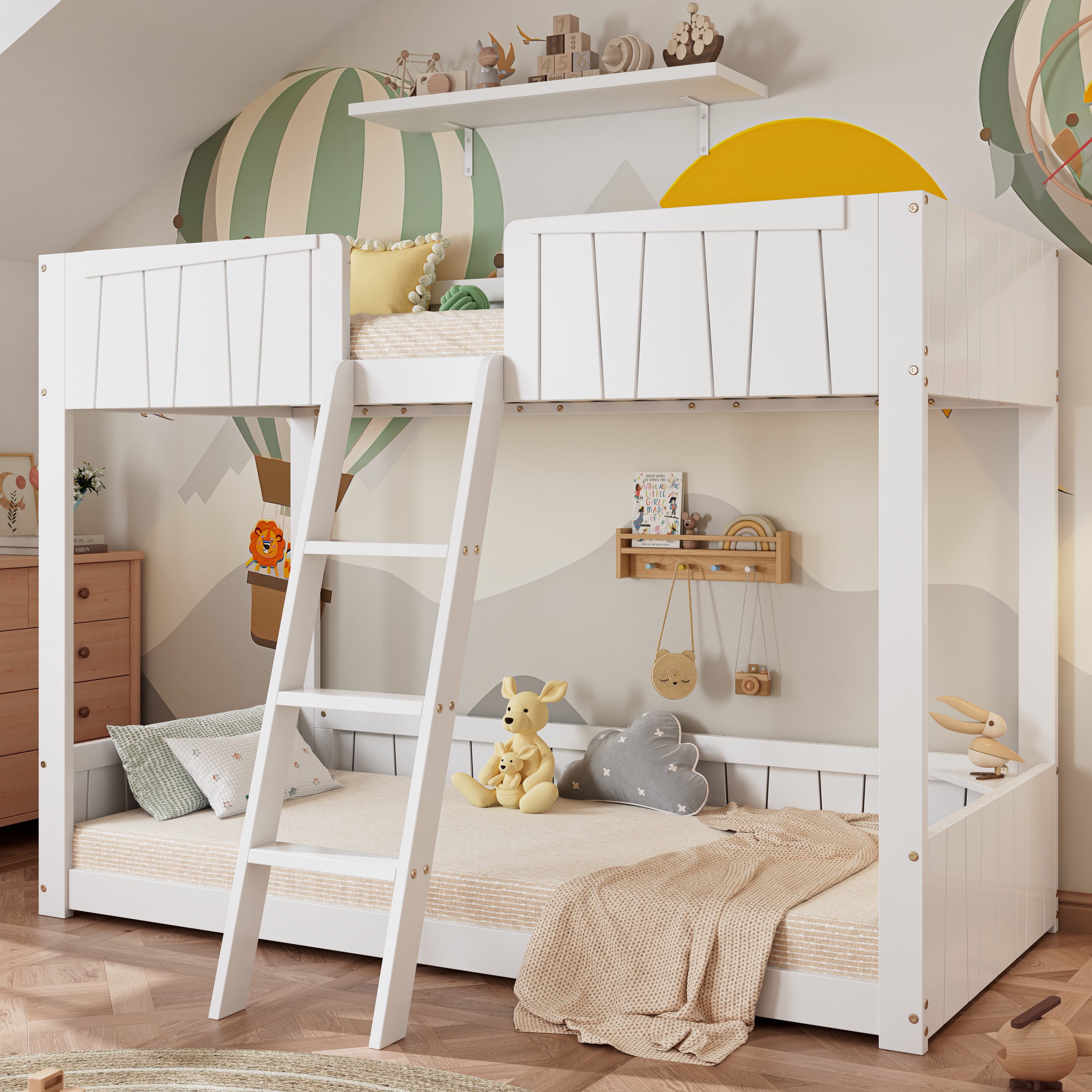 Flieks Etagenbett, Massivholz Kinderbett 90x200cm mit günstig online kaufen