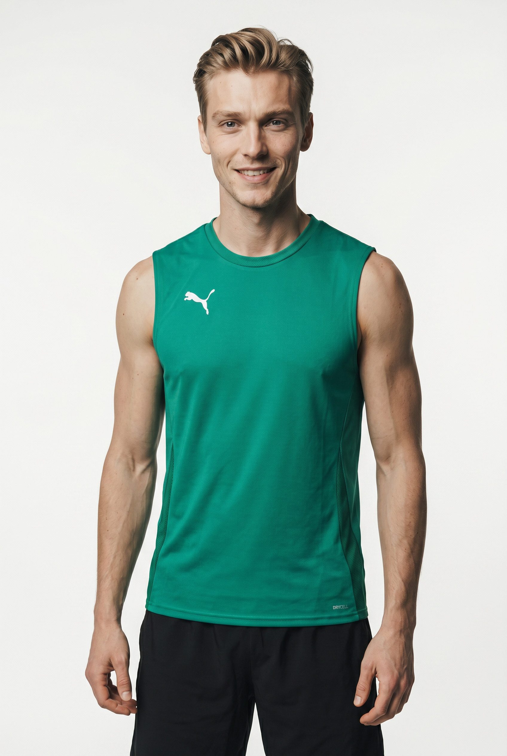 PUMA Fußballtrikot TEAMGOAL SLEEVELESS JERSEY für Fußball, ärmellos, sportlicher Stil, aus Interlock-Material