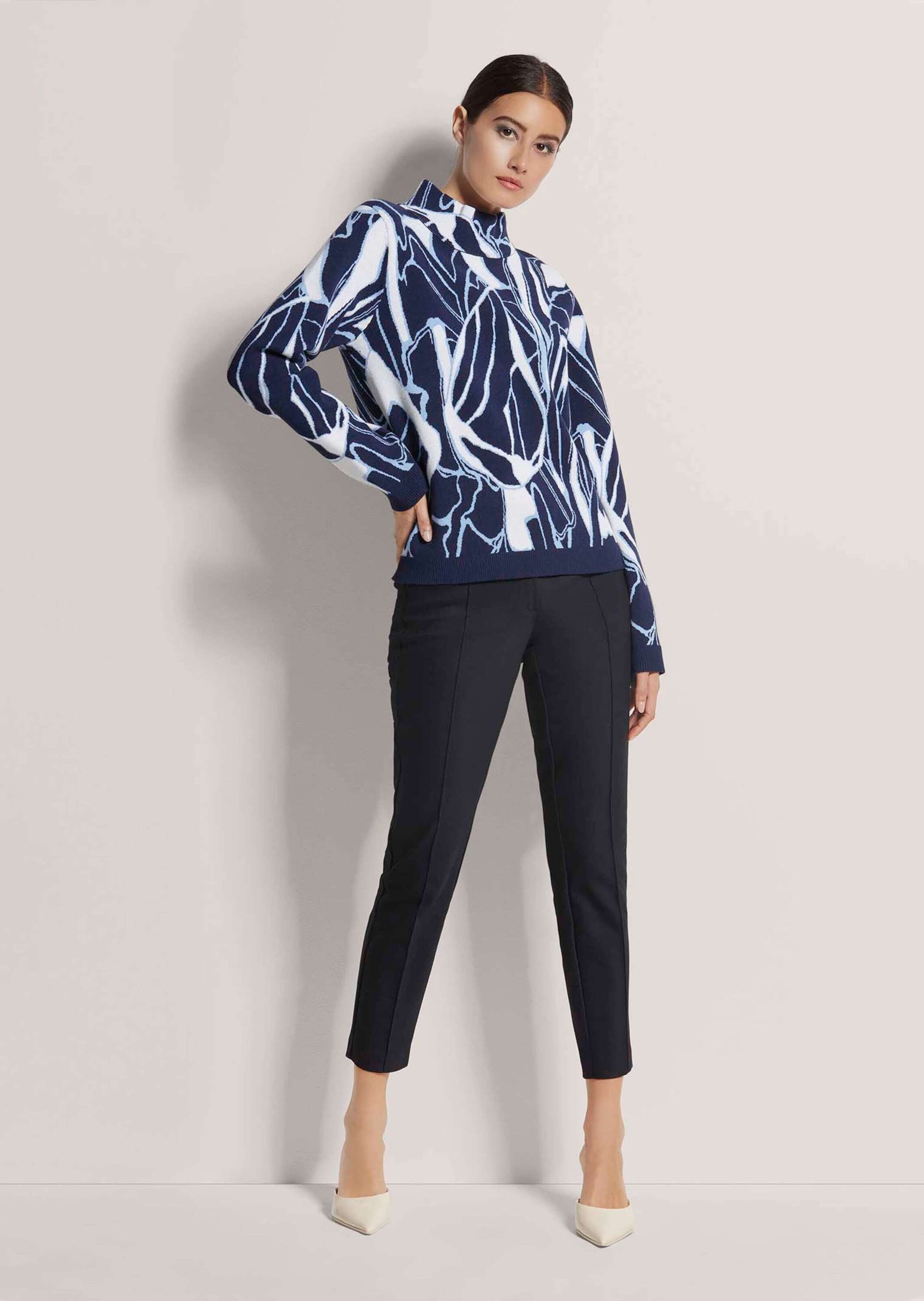 MADELEINE Strickpullover Jacquard-Pullover