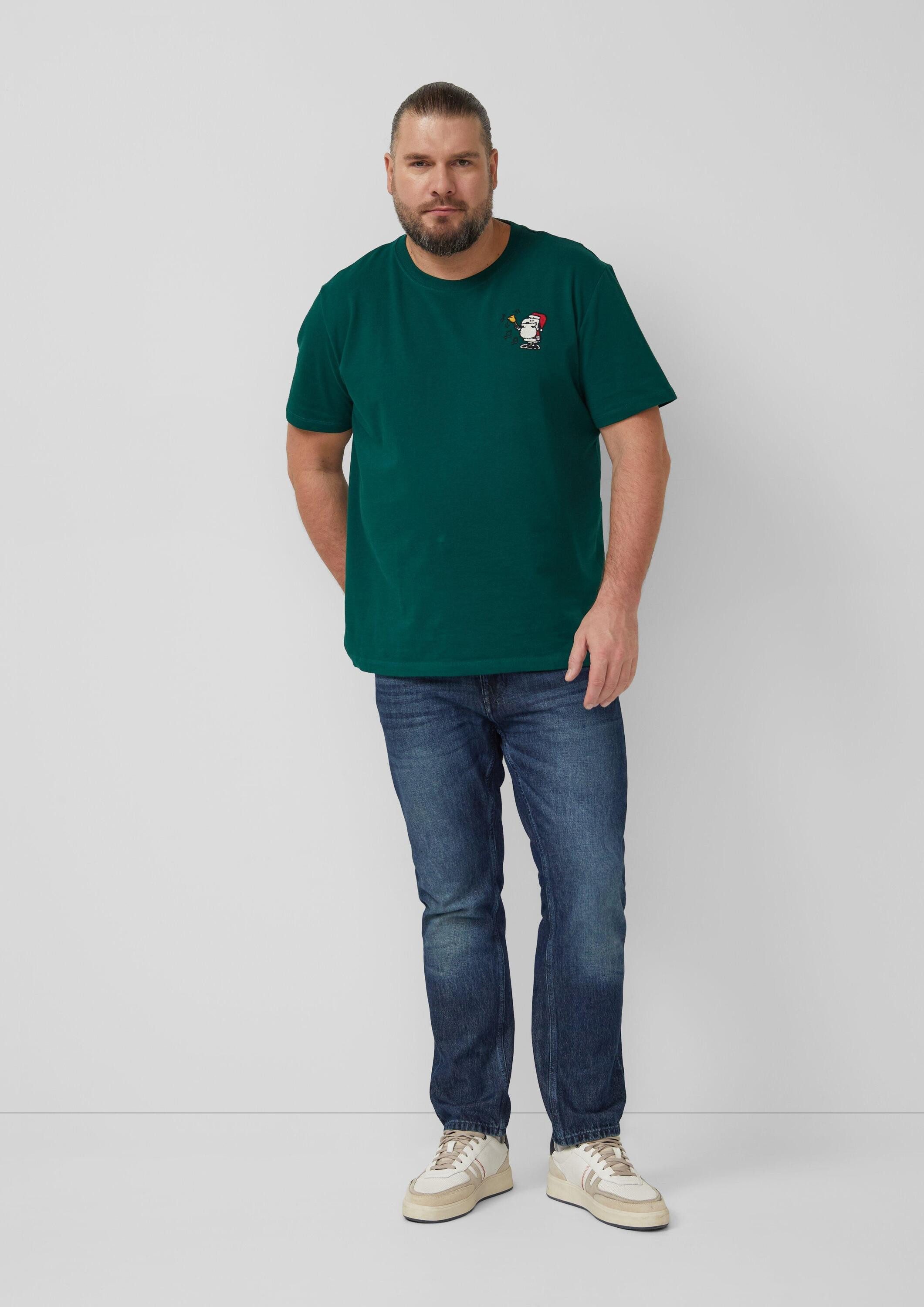 s.Oliver Kurzarmshirt T-Shirt T-Shirt mit Peanuts®-Artwork