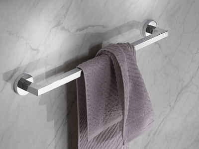 Keuco Handtuchstange Edition 90, Badetuchhalter aus Metall, für Badezimmer oder Sauna, 60 cm