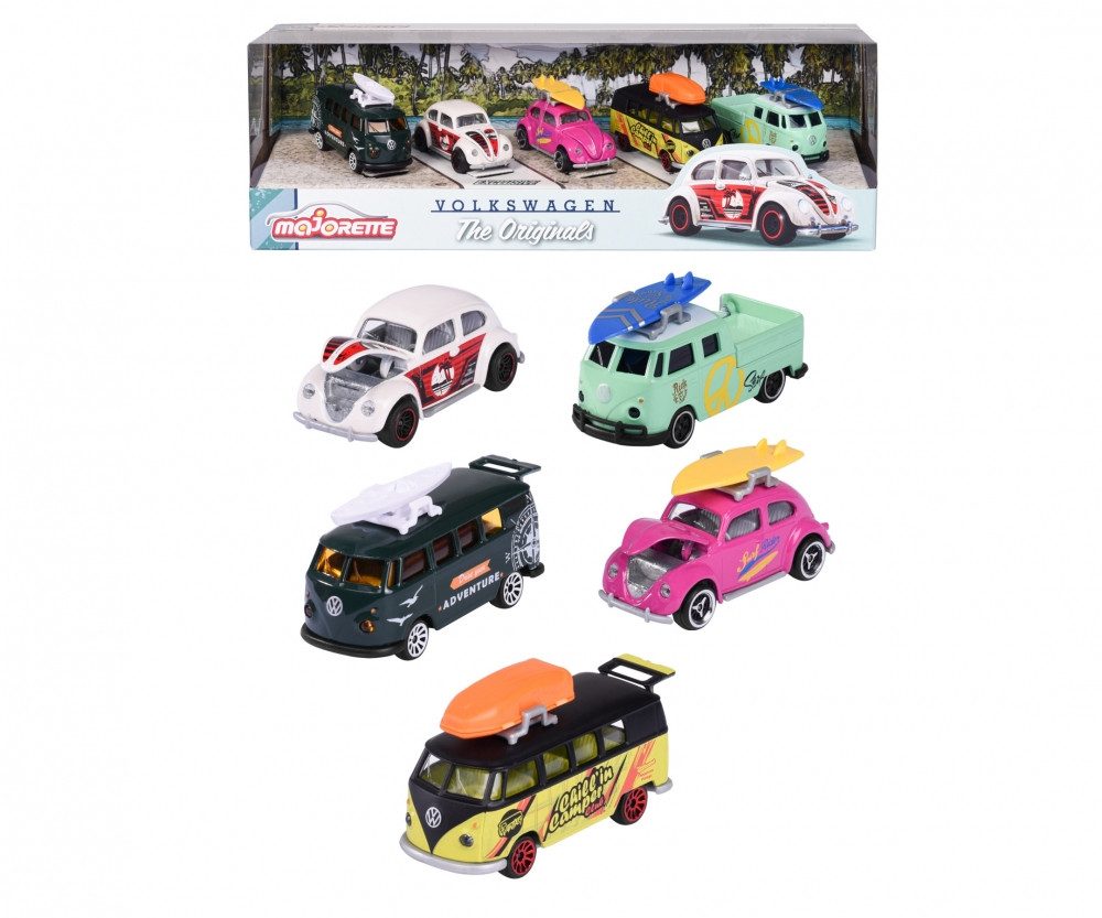 Spielzeug-Auto Majorette VW The Originals 5 Pieces Pack
