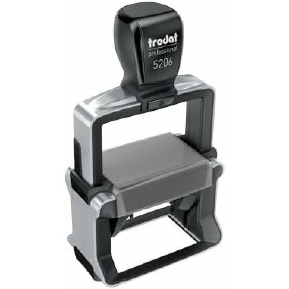 TRODAT Stempel Textstempel, individualisierbar 5206 selbstfärbend schwarz mit Logo