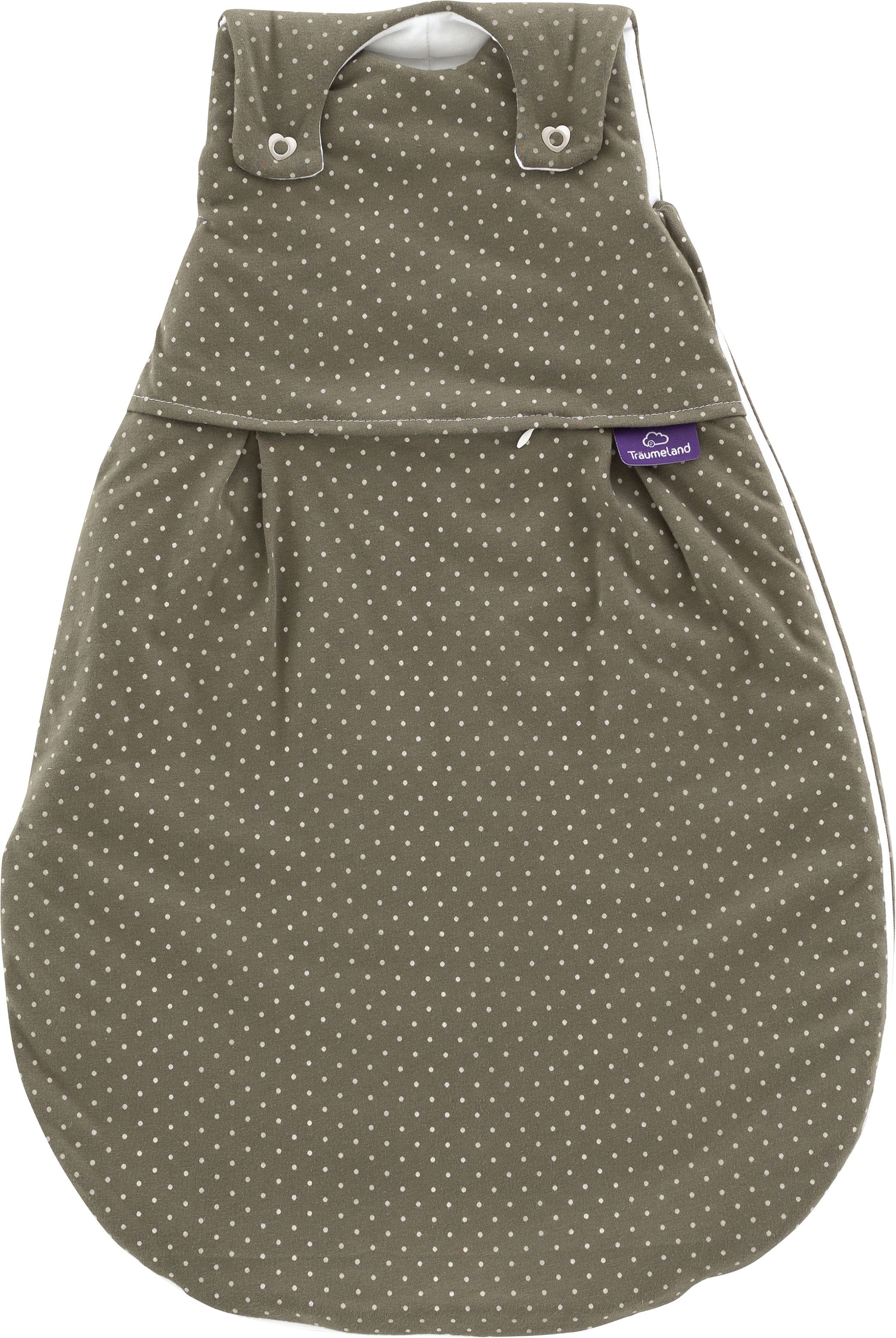 Babyschlafsack Außenschlafsack LIEBMICH Pünktchen oliv