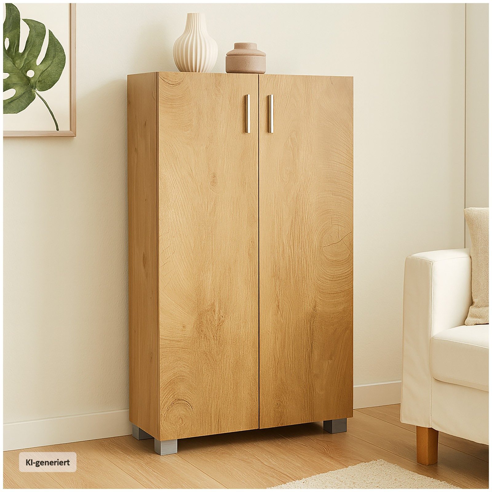 HTI-Living Sideboard Sideboard Kommode mit 2 Türen Baumscheibe (Stück, 1 St., 1 Sideboard), Kommode Midischrank