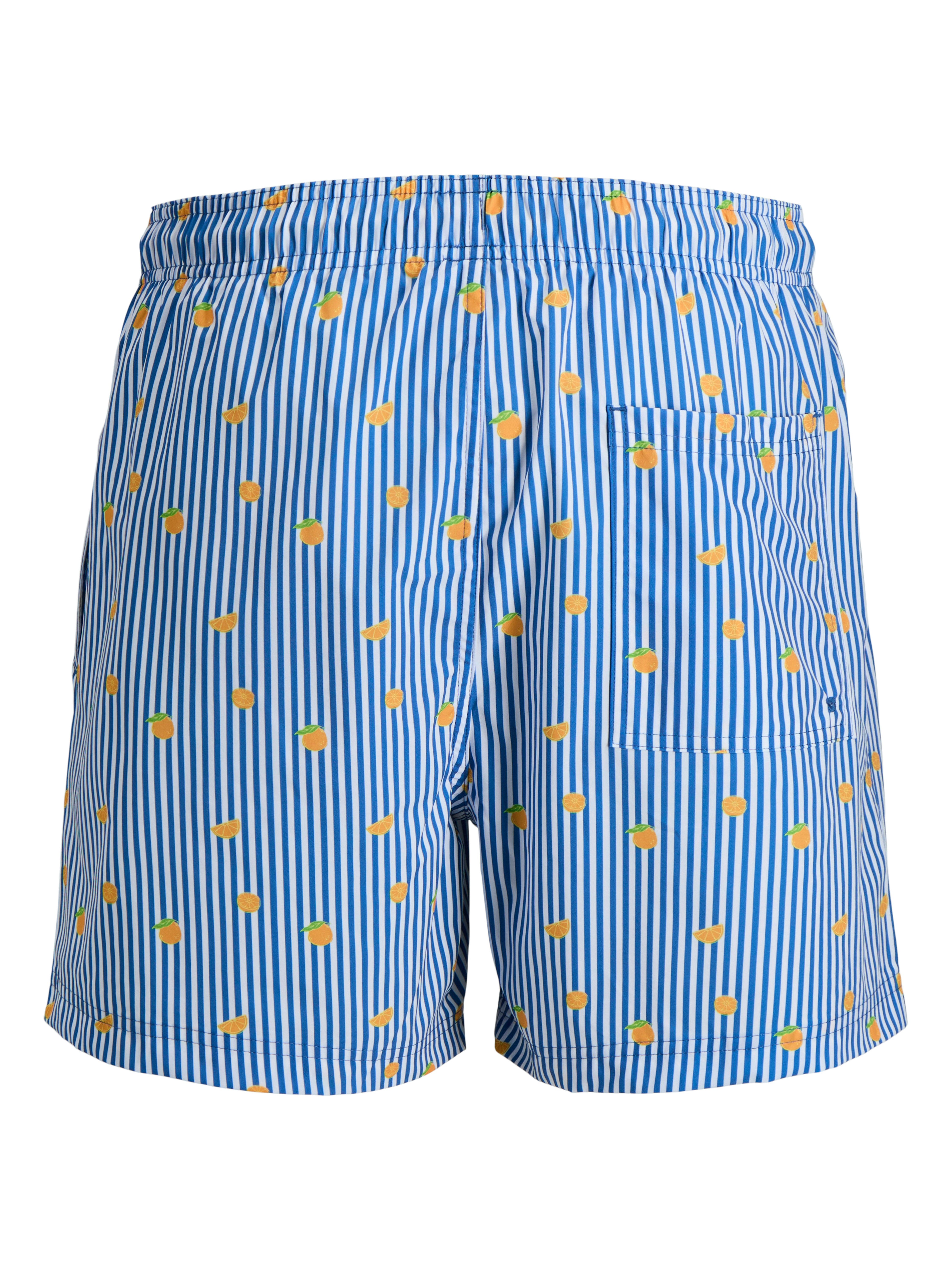Jack & Jones Badeshorts JPSTMAUI BREEZE MINI STRIPE SWIM SRT SN Kunstfaser, normal geschnitten – Bild 4 von 5