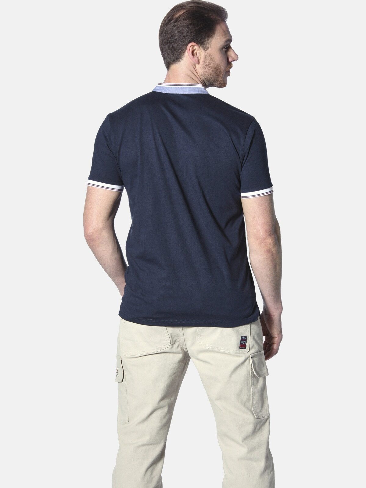 Jan Vanderstorm T-Shirt EDFINN mit Kontrastdetails günstig online kaufen