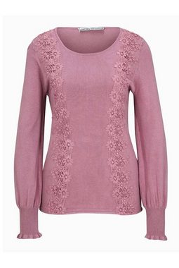 Ashley Brooke by heine Strickpullover ASHLEY BROOKE Damen Designer-Pullover mit Spitze, smokerose