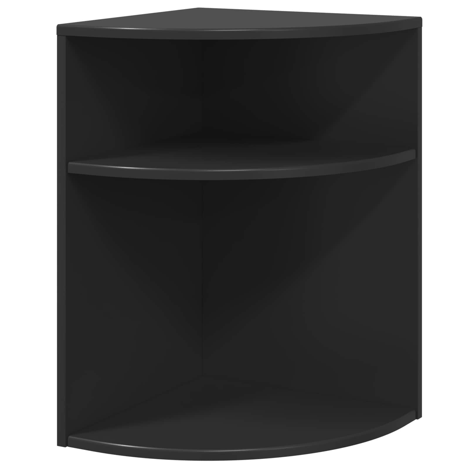 vidaXL Beistelltisch Beistelltisch Schwarz 39,7 x 39,7 x 60 cm Holzwerkstoff (1-St)