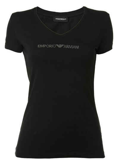 Emporio Armani T-Shirt »Damen T-Shirt - V-Neck, Loungewear, Kurzarm,«