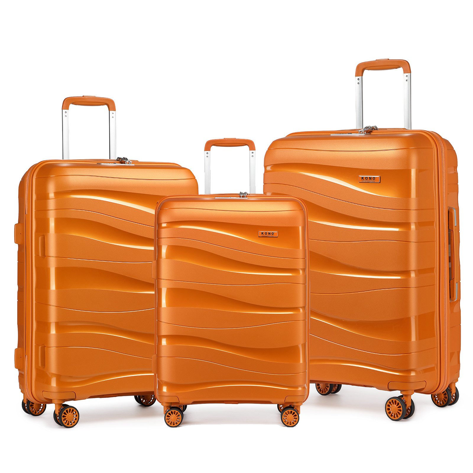 KONO Handgepäck-Trolley Leicht Hartschalenkoffer Reisekoffer mit günstig online kaufen