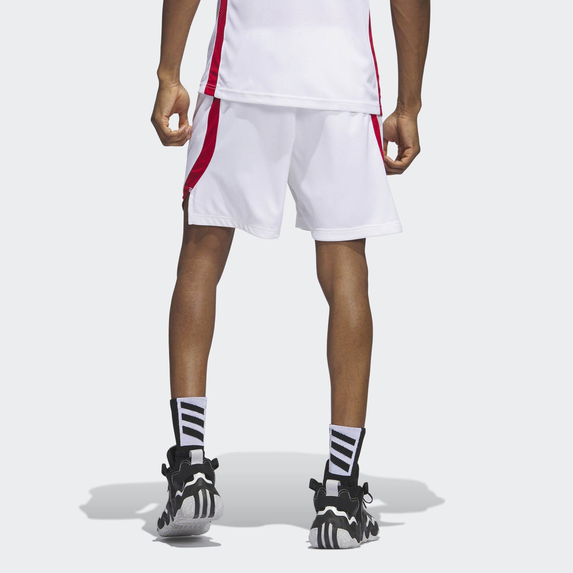 adidas Performance Funktionsshorts / ICON Power Red SHORTS White SQUAD Team