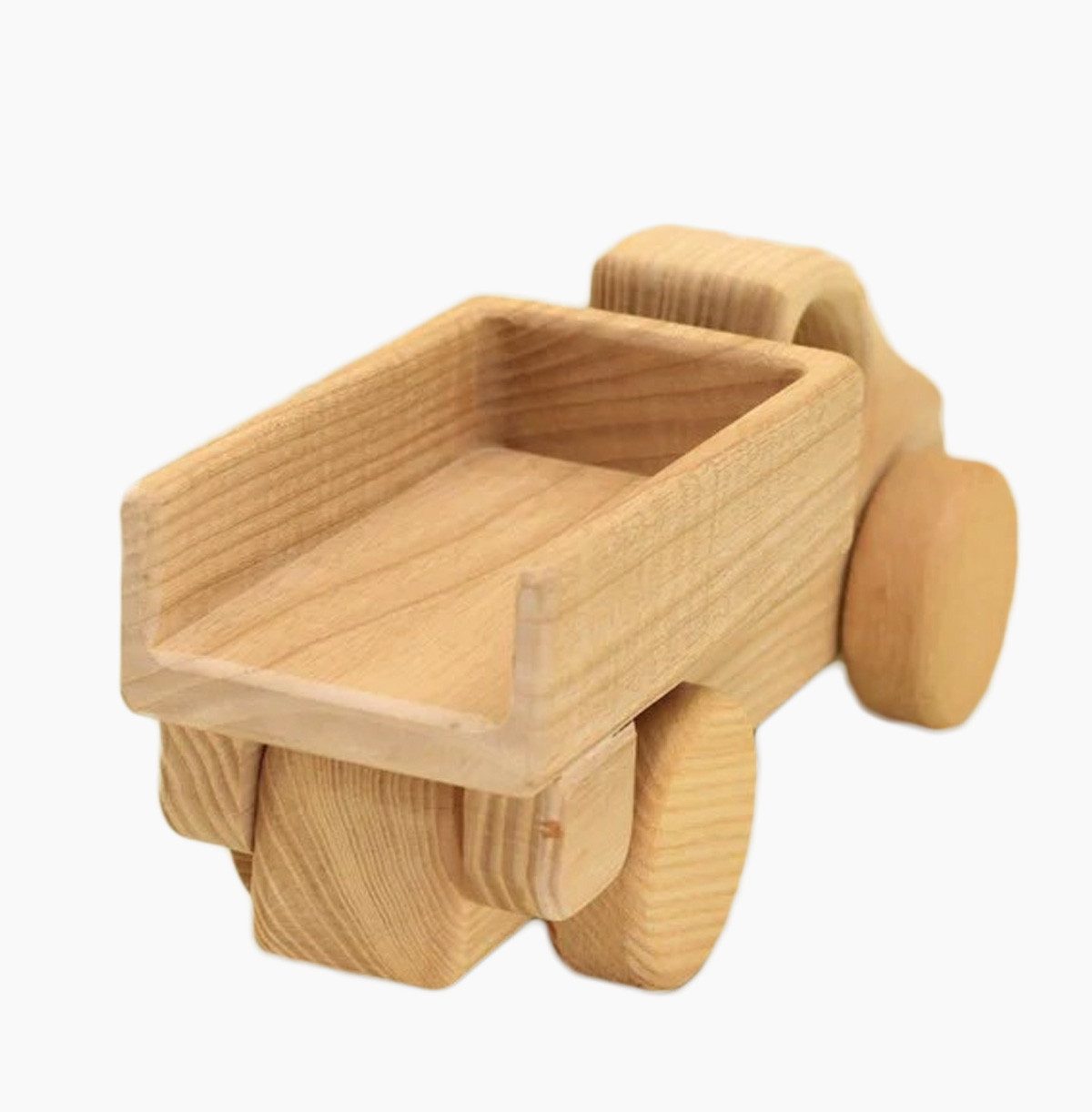 Lotes Toys Spielzeug-Kipper Lotes Toys Holzbaufahrzeug Kipper, (1-tlg., packung), Jedes Holzauto ist ein Unikat
