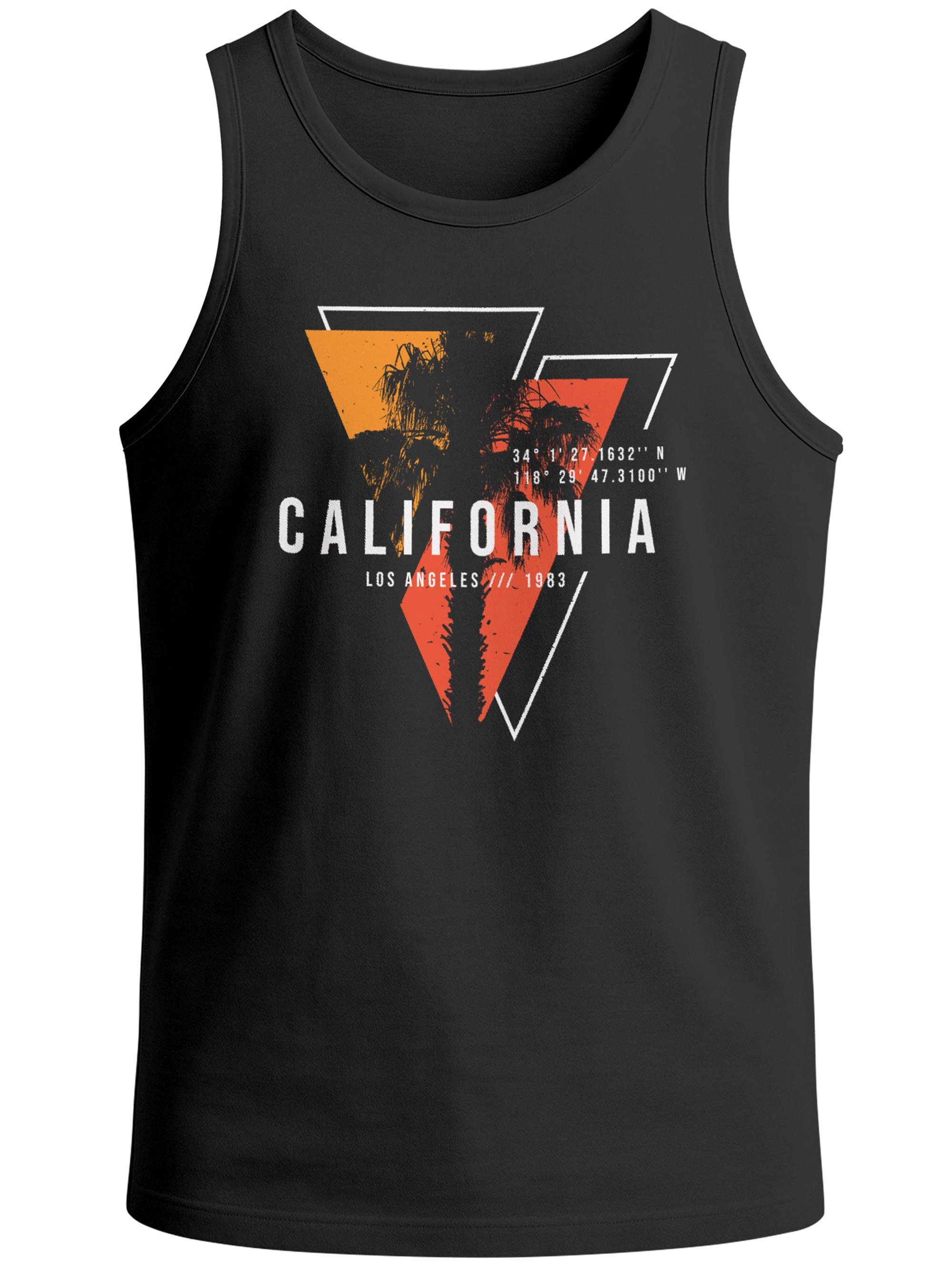 Neverless Tanktop Herren Tank-Top California Los Angeles Surfing Motiv Sommer Fashion mit Print