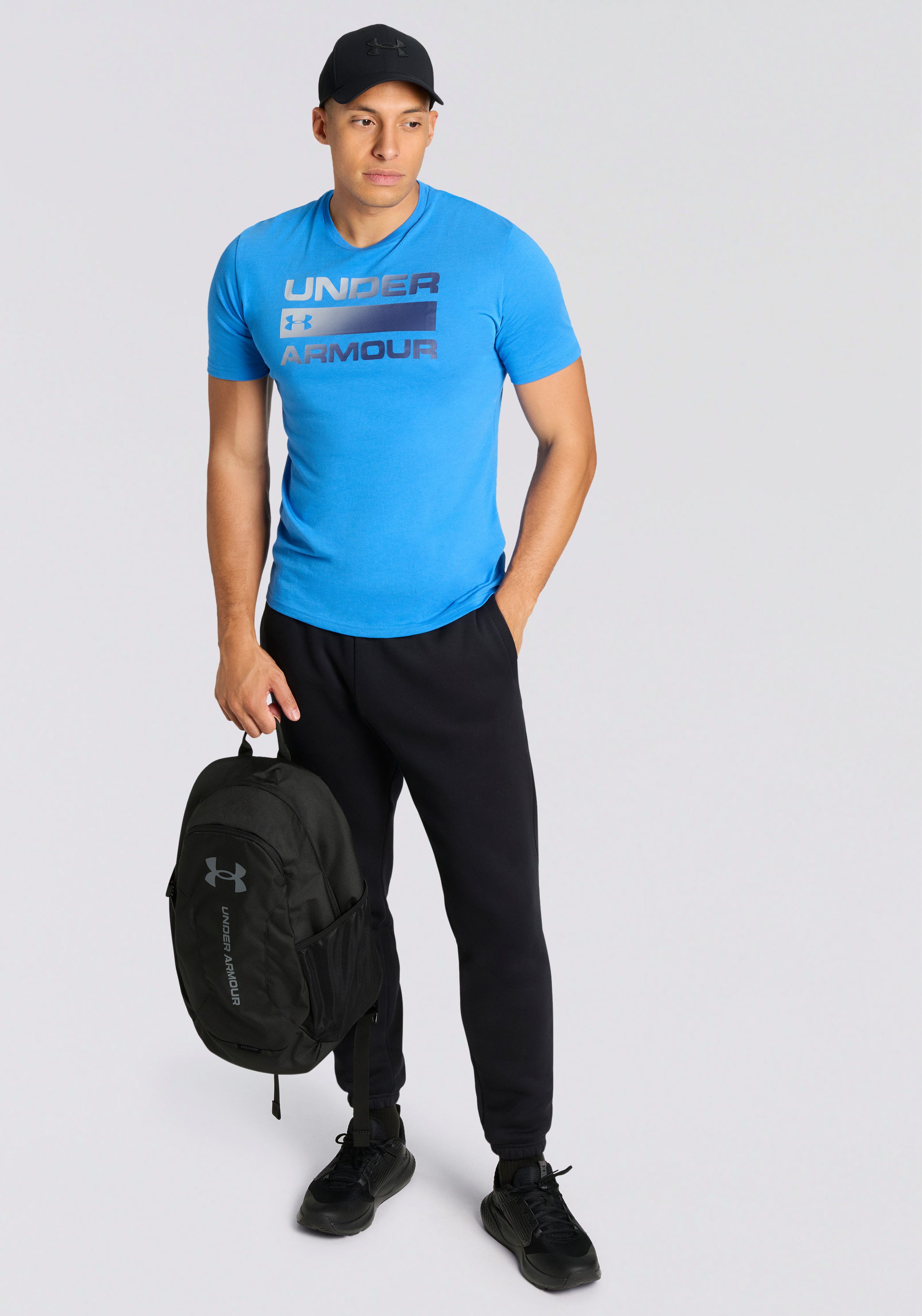 Under Armour® T-Shirt UA TEAM ISSUE WORDMARK SS leichtes Kurzarmdesign, mit Rundhalsausschnitt – Bild 4 von 5