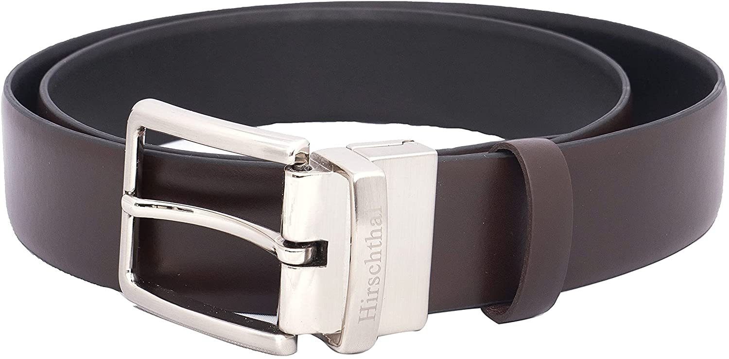 Hirschthal Ledergürtel Herren Leder-und Kunstleder-Wendegürtel Schwarz/Brau günstig online kaufen