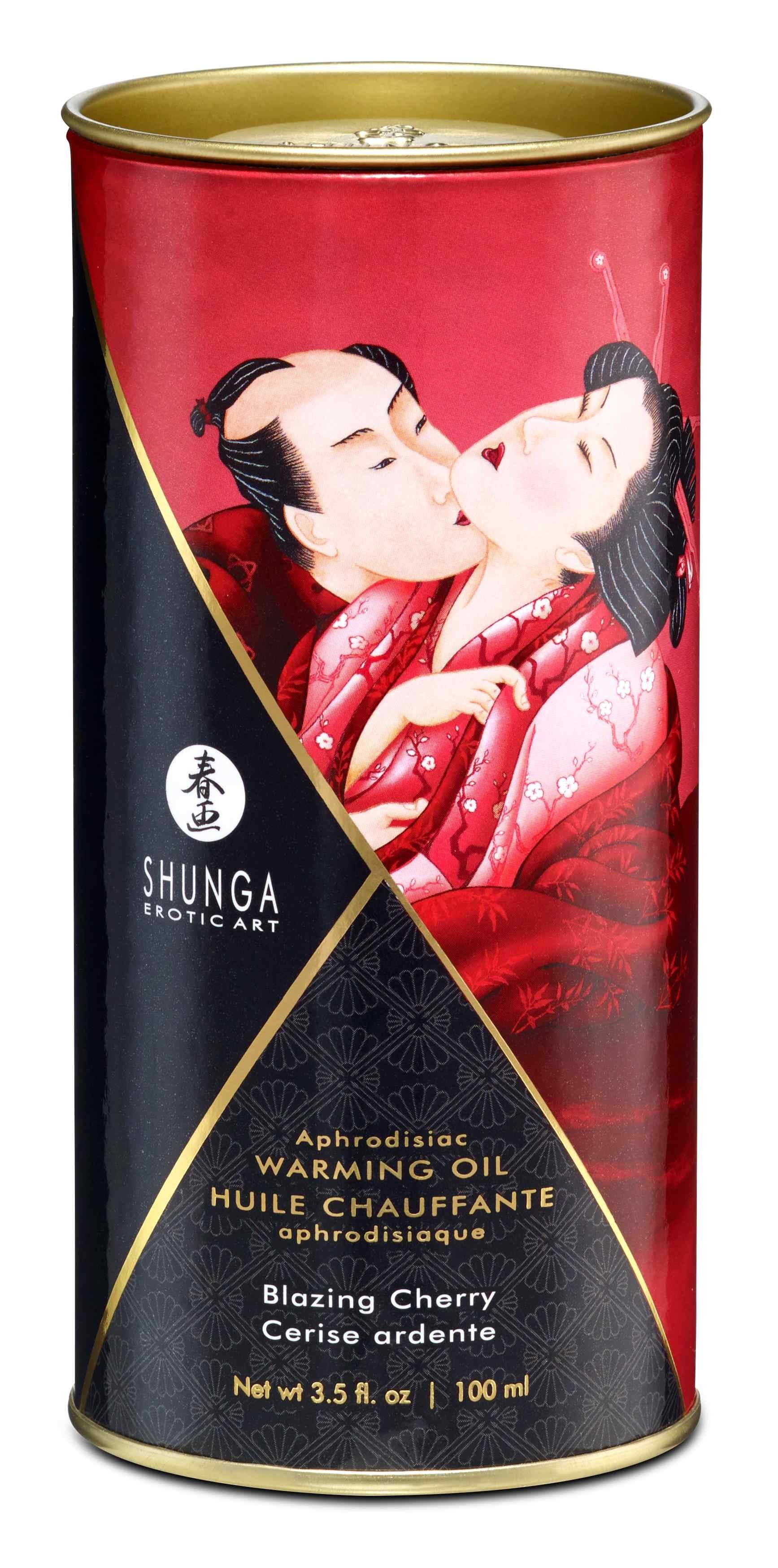 Shunga Oil - Warming sinnliche Cherry Aphrodisiac für Massageöl SHUNGA Massagen Blazing ml, 100