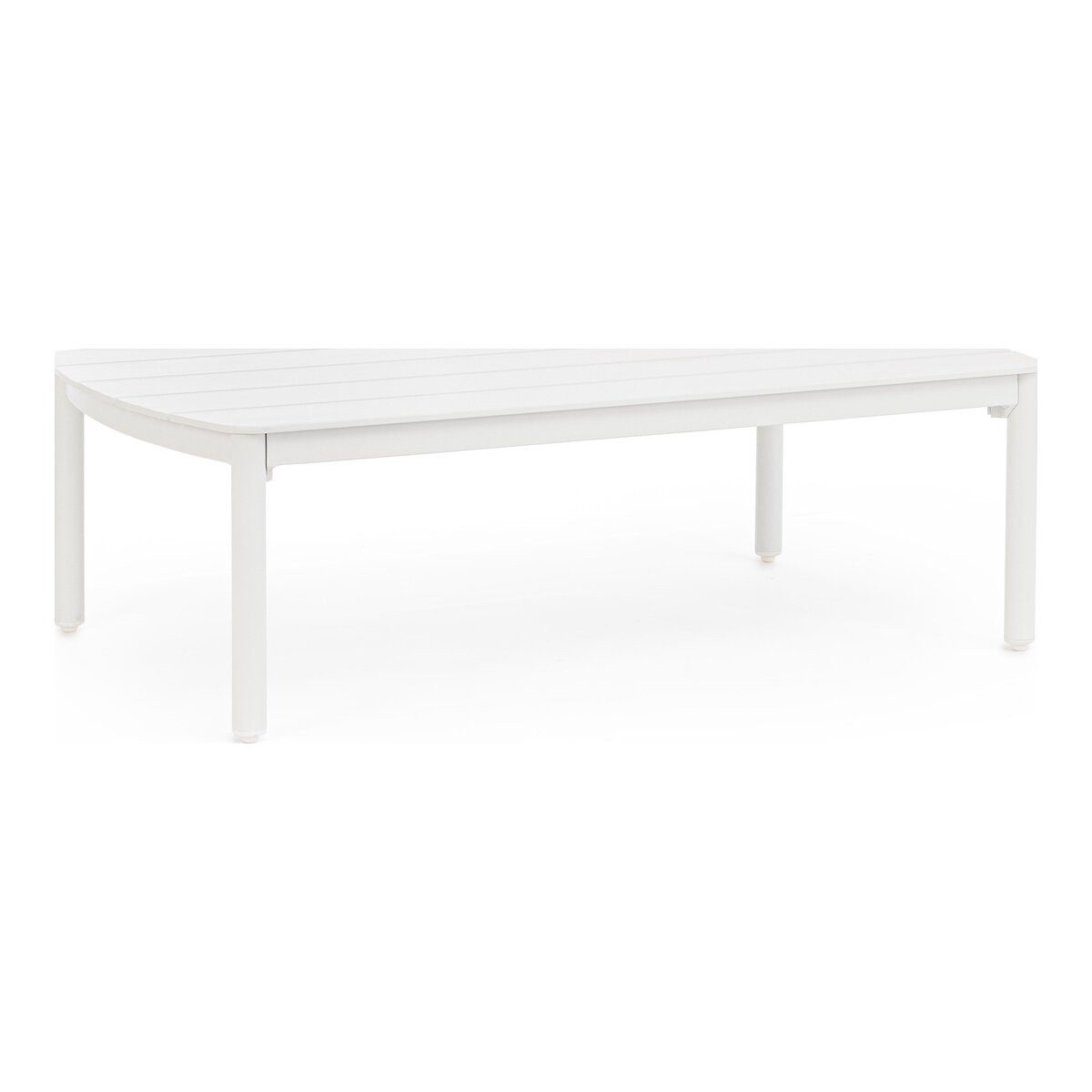 Feeling4Home Couchtisch Fenix - Aluminium Off-White, 115 x 68 cm, Großzügige Ablagefläche, komplett aus pulverbeschichtetem Aluminium