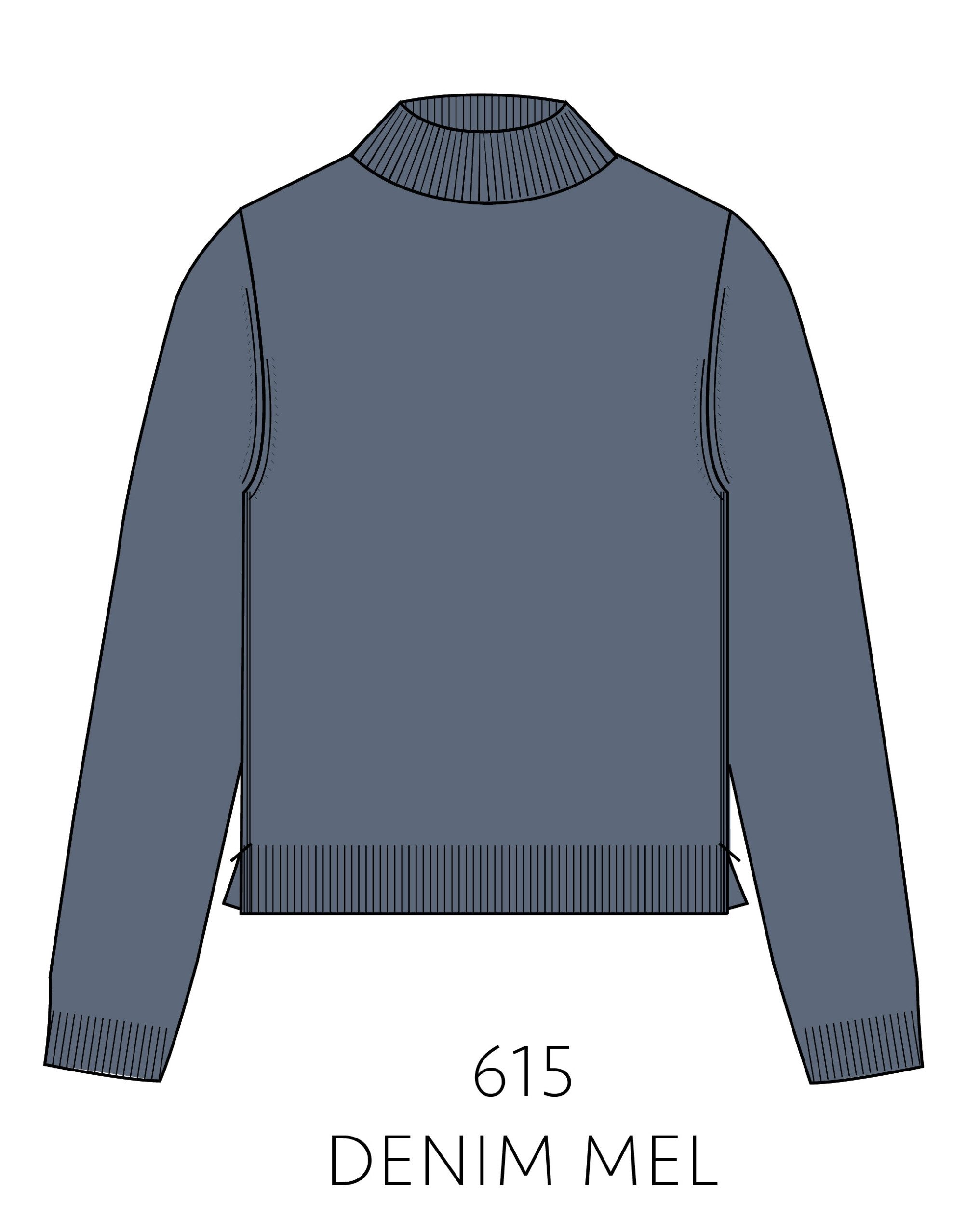 IN LINEA Strickpullover Pullover, Stehbund, 1/1-Arm