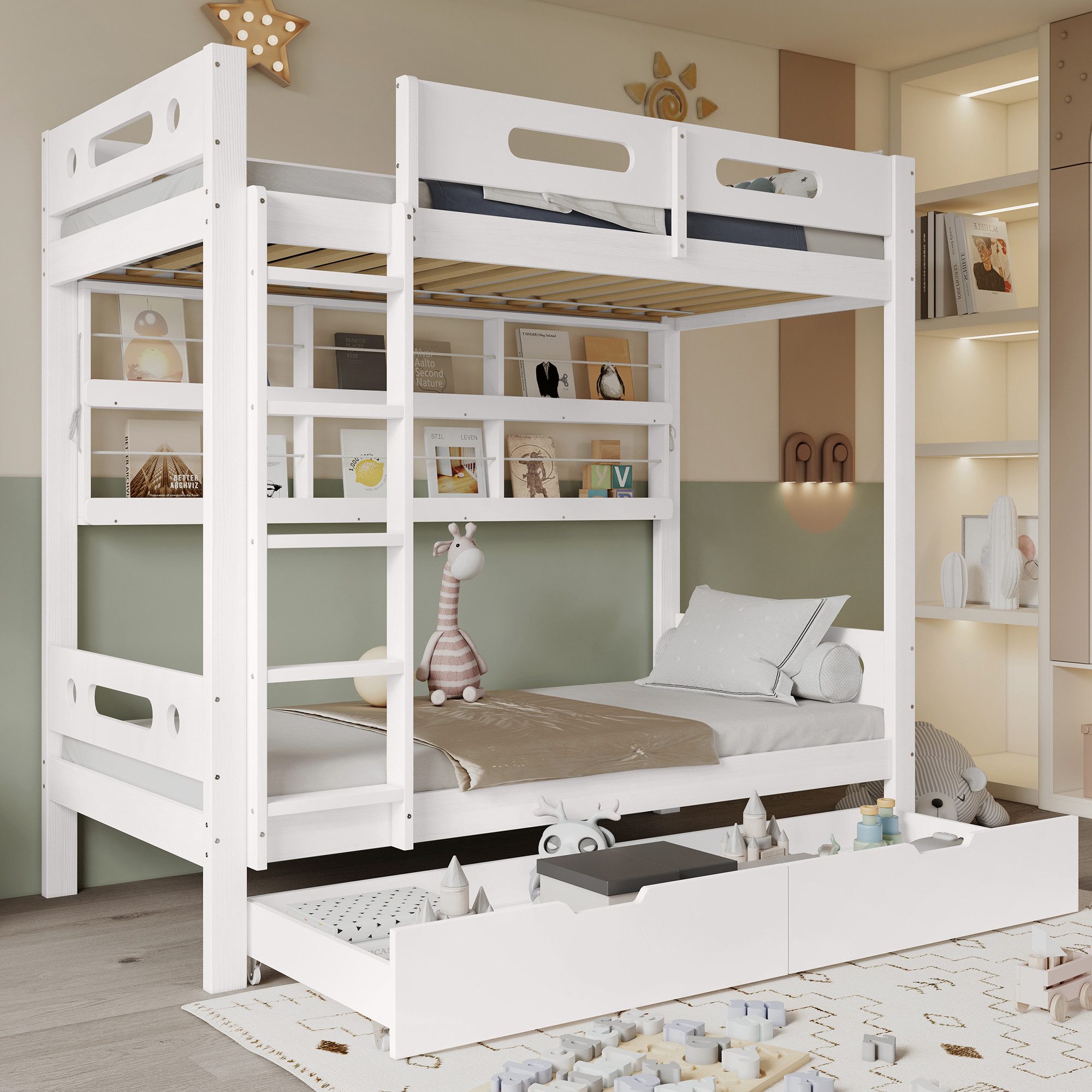 Merax Etagenbett (1-St., Stockbett Jugendbett Doppelbett), günstig online kaufen