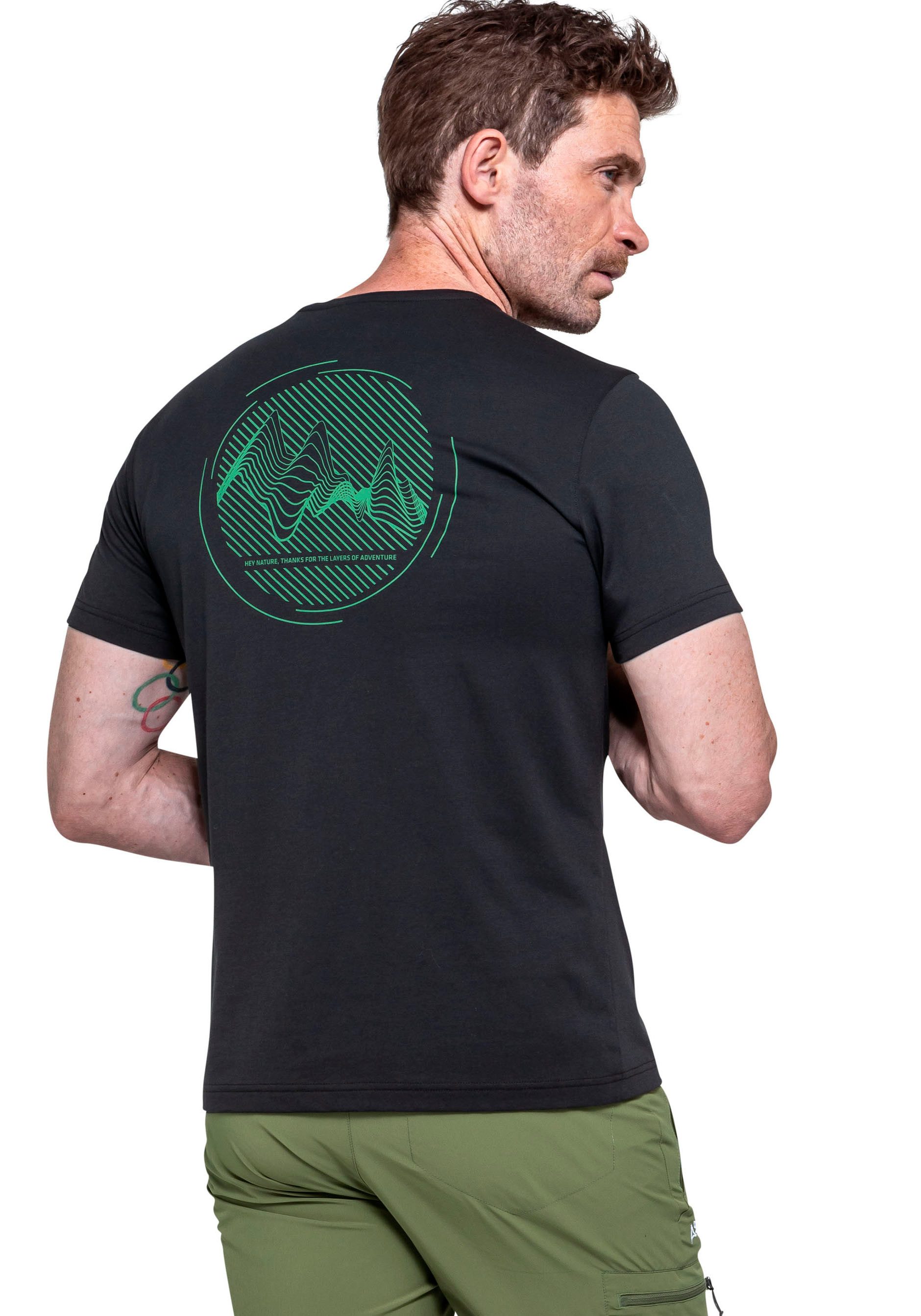 Schöffel T-Shirt T Shirt Buchberg M sportliche Passform, Kurzarm, für Trekking und Freizeit