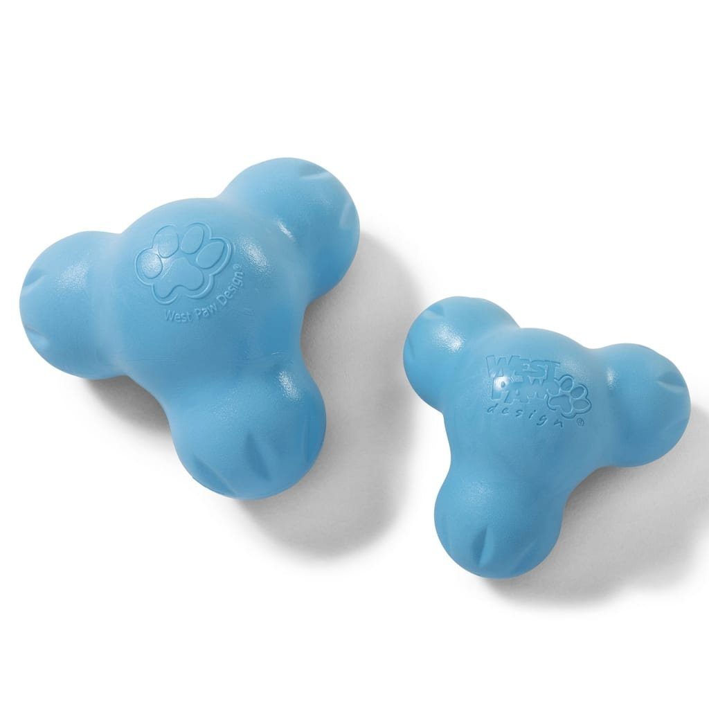 Hunde-Ballschleuder Zogoflex mit Marineblau Hundespielzeug S Tux Aquablau West Paw
