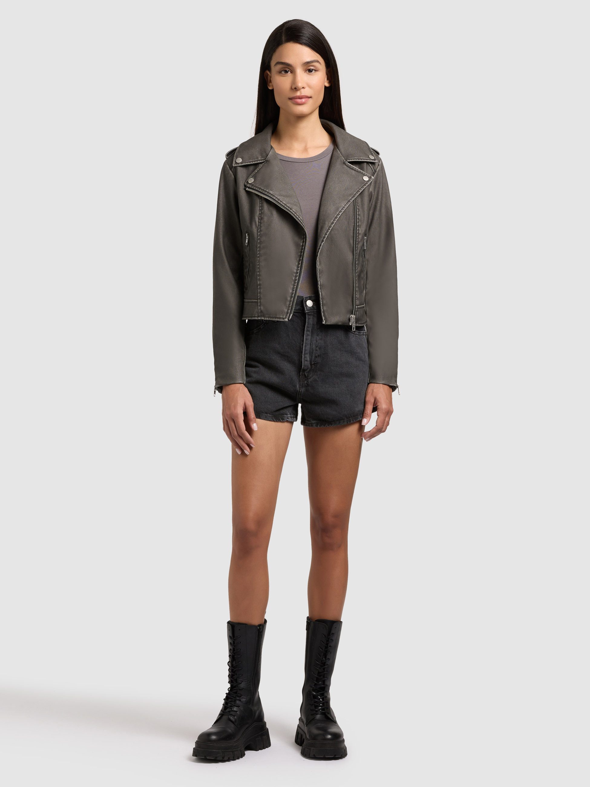 khujo Lederimitatjacke YAEL 2IN1