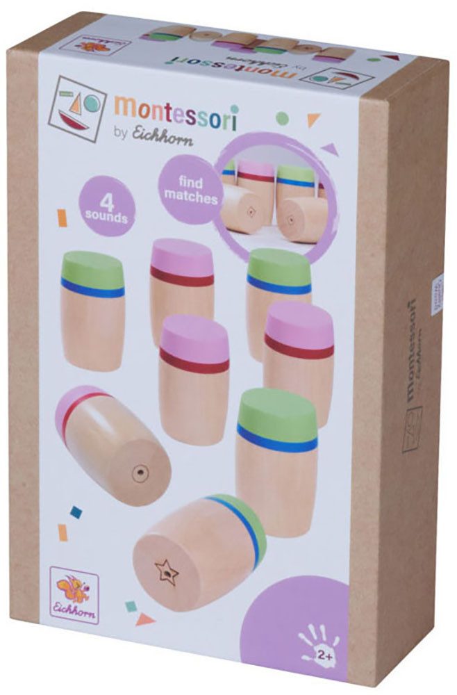 Eichhorn Spiel Montessori Geräusche-Memo, mit 4 verschiedenen Sounds
