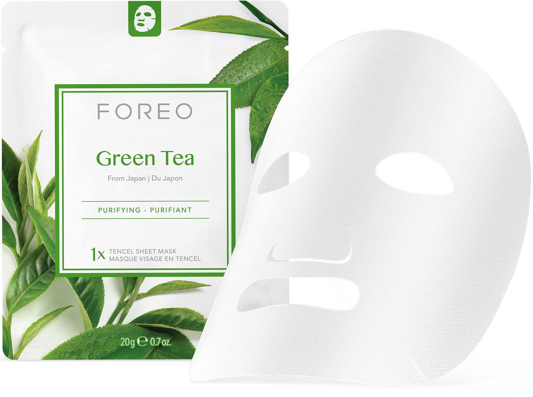 Sheet Farm Masks Gesichtsmaske Green Tea To Face Collection FOREO