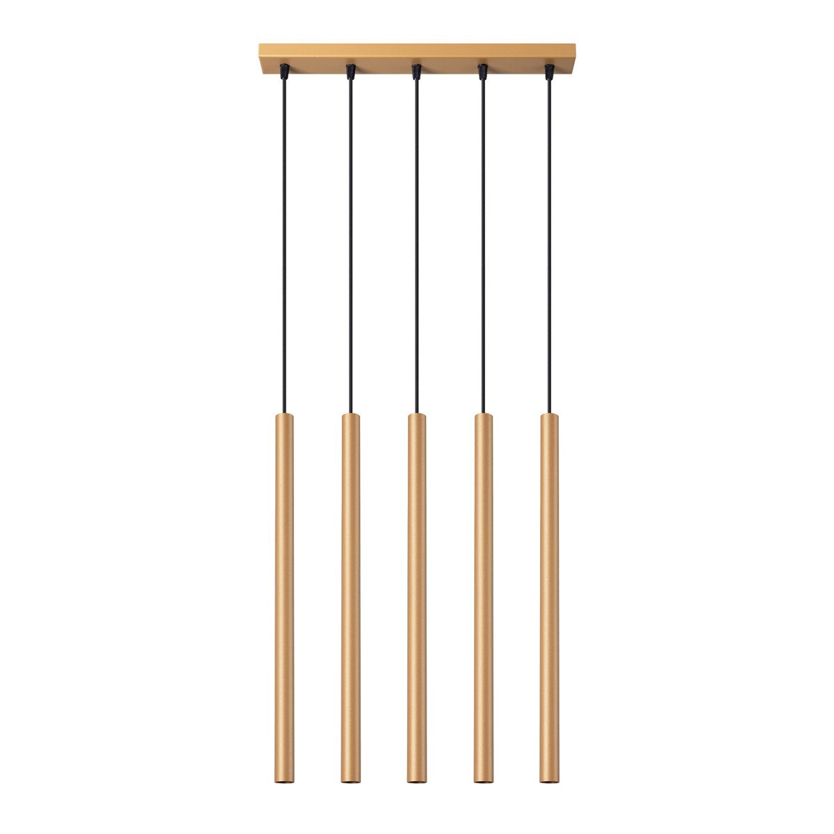 SOLLUX lighting Hängeleuchte Pendelleuchten Pastelo 5L Golden, Nicht enthalten