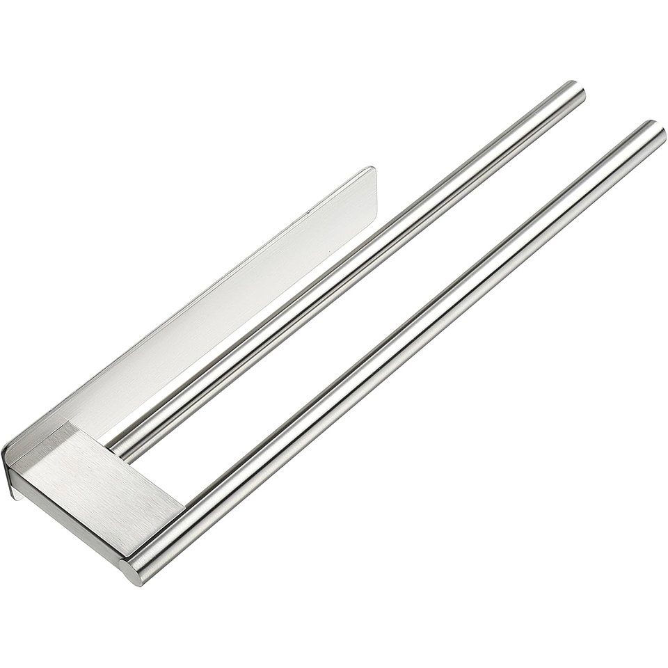 Auledio Doppelhandtuchhalter Badetuchhalter Selbstklebend 304 Edelstahl 2 A günstig online kaufen