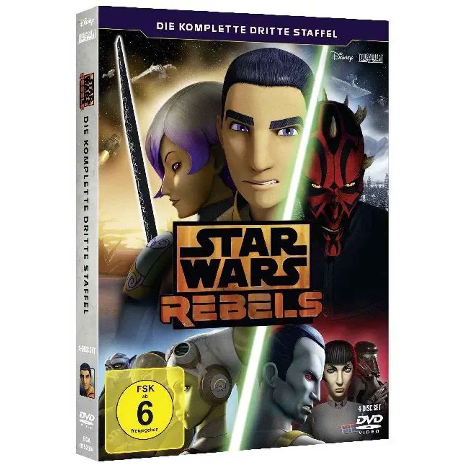 Leonine DVD Star Wars Rebels. Staffel.3, 4 DVDs,4 DVD-Video
