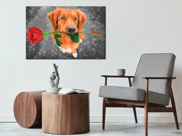 Artgeist Malen nach Zahlen Dog With Rose