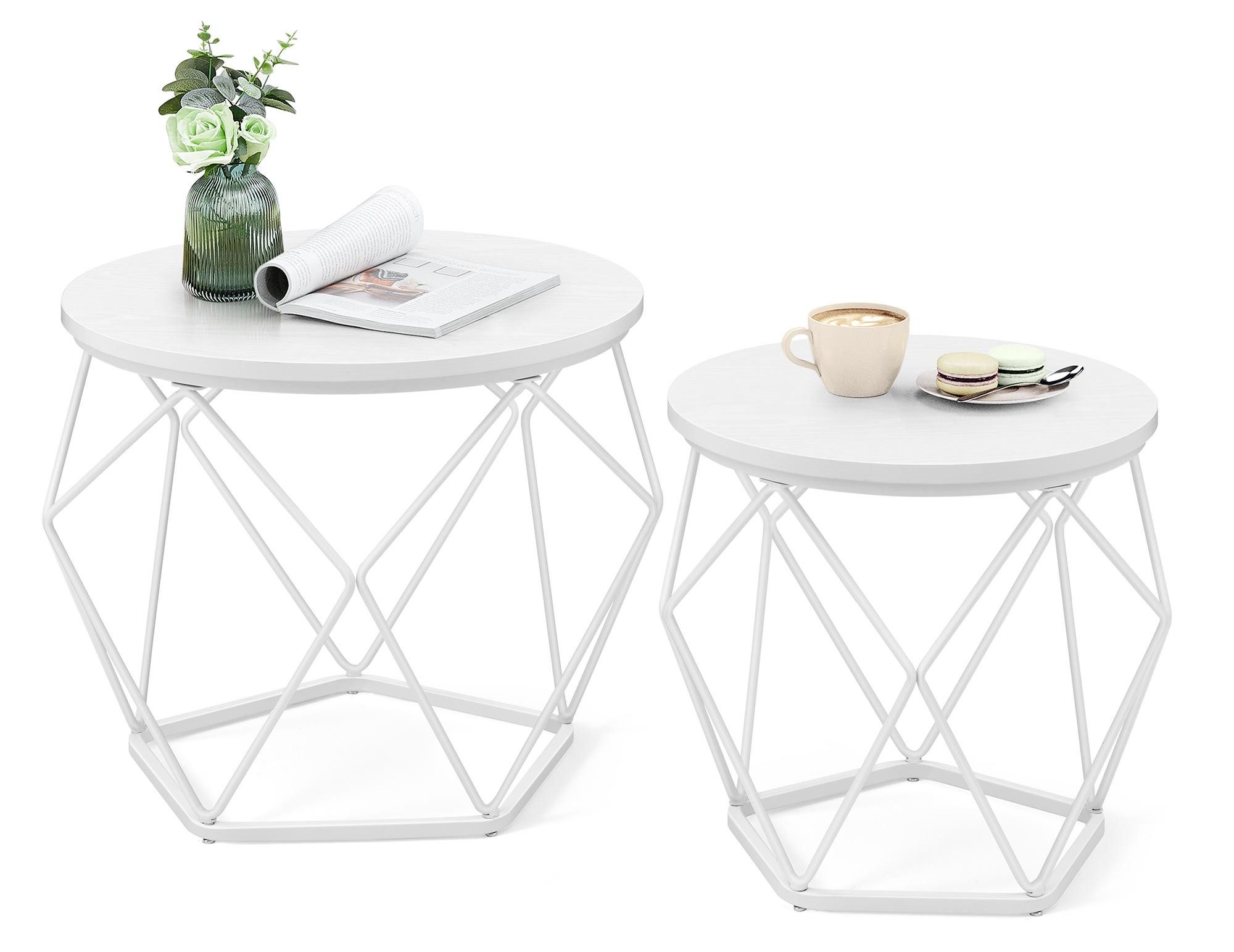 VASAGLE Couchtisch (2er Set), Beistelltisch, abnehmbare günstig online kaufen