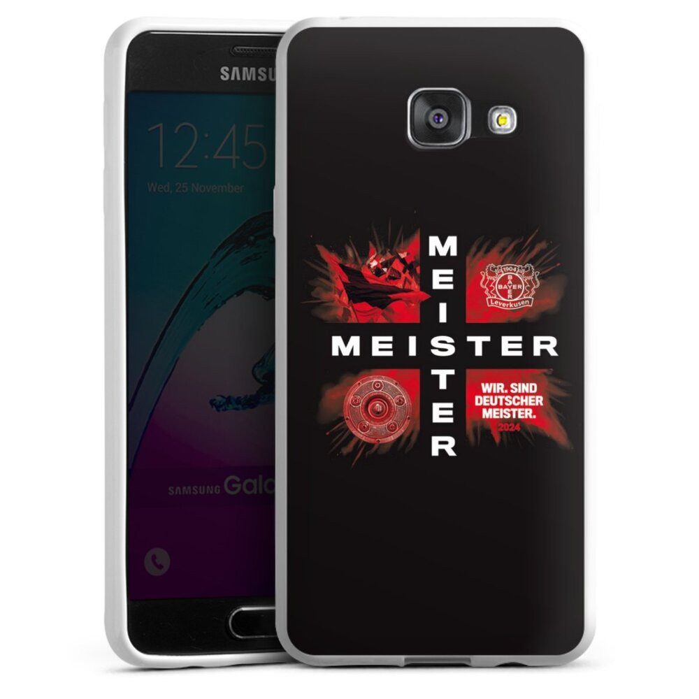 DeinDesign Handyhülle Bayer 04 Leverkusen Meister Offizielles Lizenzprodukt, Samsung Galaxy A3 (2016) Silikon Hülle Bumper Case Handy Schutzhülle
