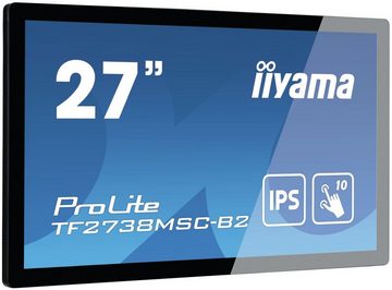 Iiyama 68.6cm (27) TF2738MSC-B2 16:9 M-Touch HDMI+DVI+DP TFT-Monitor (1920 x 1080 px, Full HD, 5 ms Reaktionszeit, IPS, Touchscreen, Lautsprecher, HDCP)