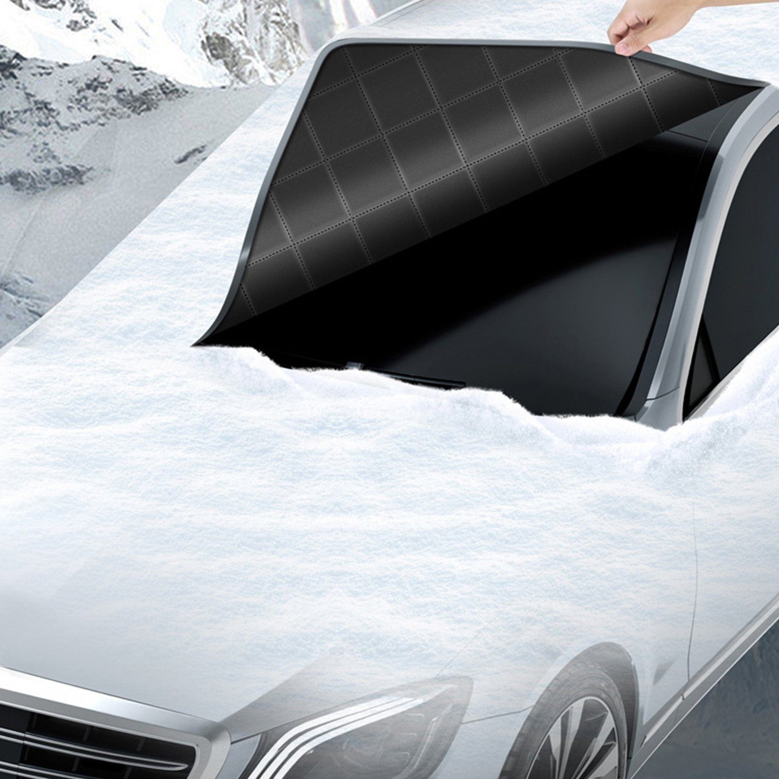 Rutaqian Autosonnenschutz Sonnenschutz Auto Zubehör UV-Schutz Hitzeschutz  Frontfenster Abdeckung