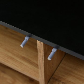 HAUSS SPLOE Sideboard Sideboard Kommode Schubladenkommode Sideboard Beistellschrank (160 x 35 x 76 cm, Einfache Montage, platzsparendes Design), robust und zuverlässig