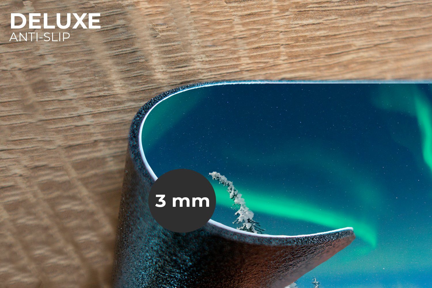 MuchoWow Platzset Nordlicht - Schnee - Landschaft - Winter - Höhle, (6-St), günstig online kaufen