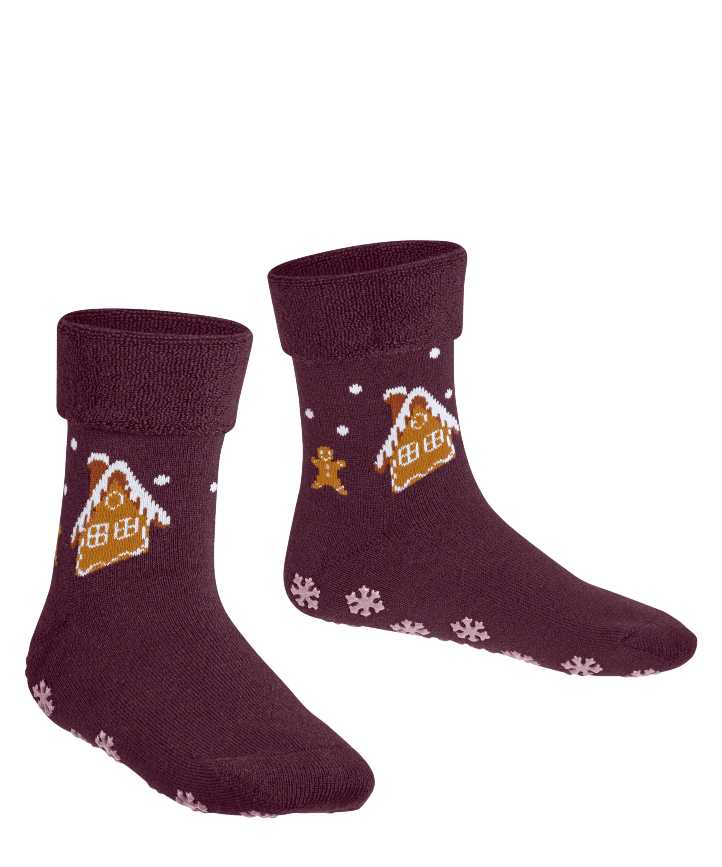 FALKE Socken Gingerbread Boot Hausschuhe (1-Paar) mit rutschhemmendem Noppendruck