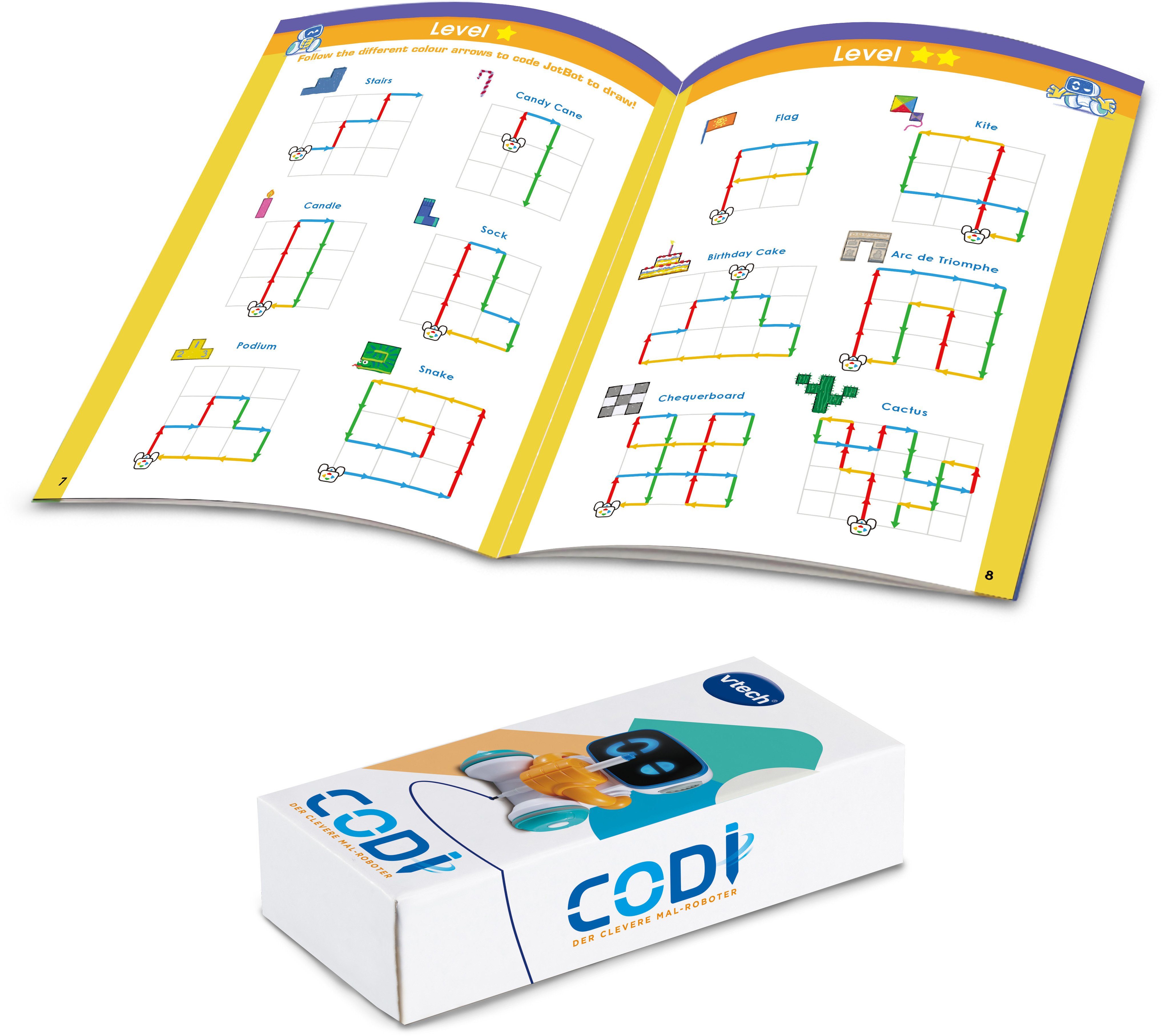 Vtech® Lernspielzeug Ready Set School, Codi, der clevere Mal-Roboter