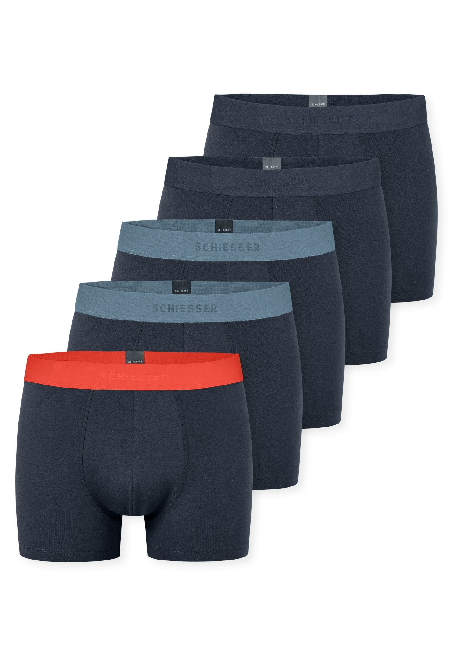 Schiesser Boxershorts 95/5 Multipacks (5er Pack) ohne Eingriff, angenehm we günstig online kaufen
