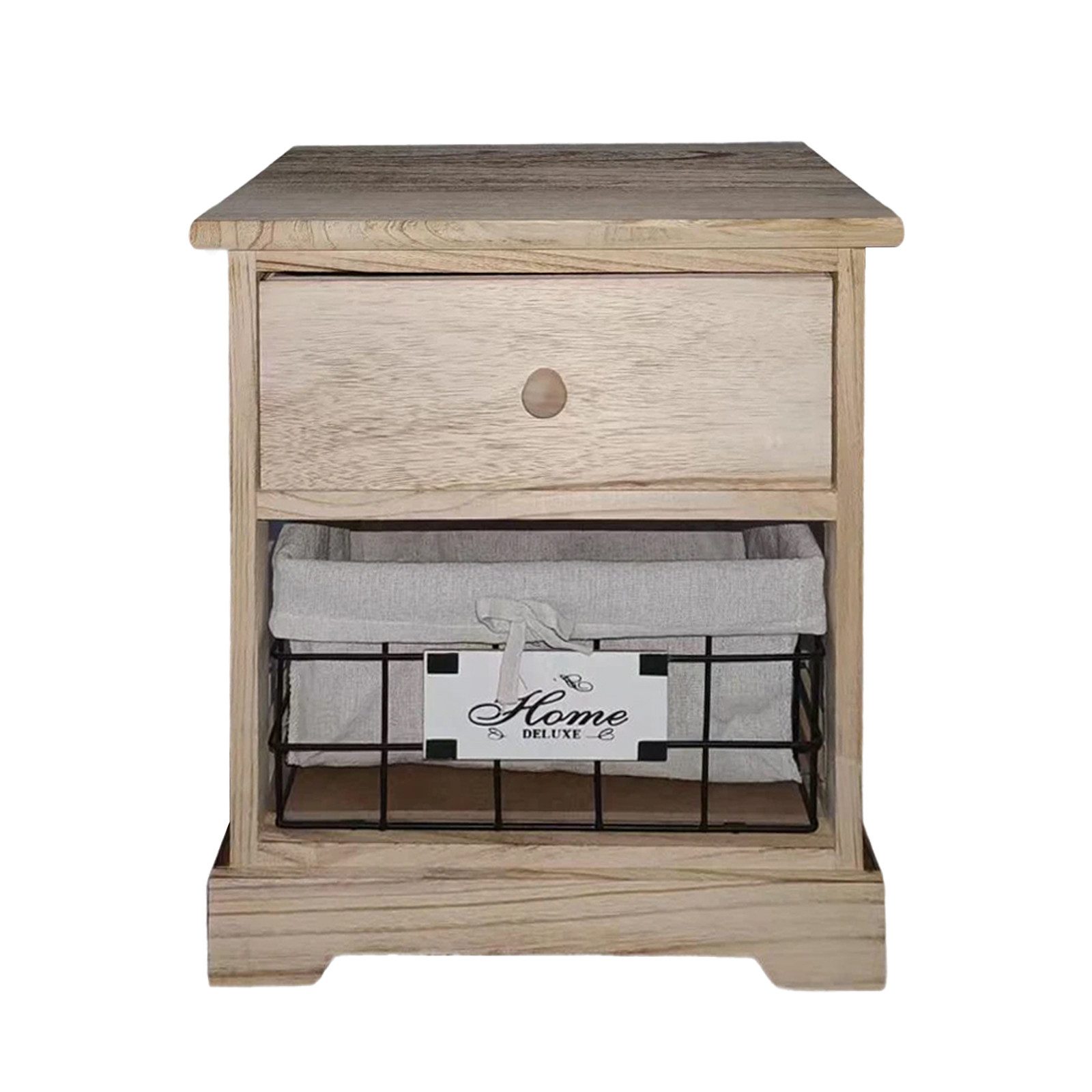 HTI-Living Kommode Kommode Melia mit Schublade und Korb Artisaneiche (Stück, 1 St., 1 Kommode)