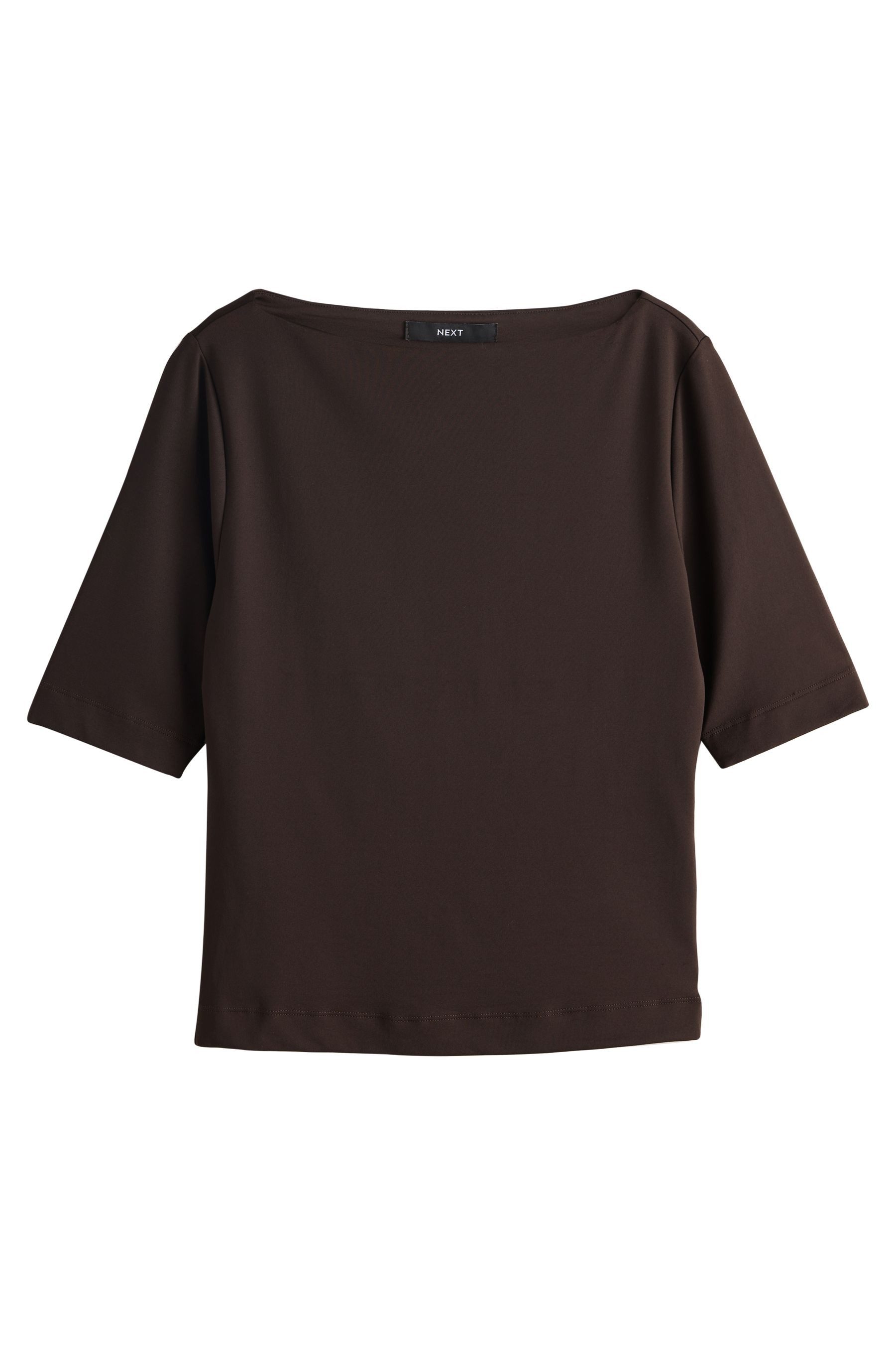 Next T-Shirt Shirt mit halblangen Ärmeln und U-Boot-Ausschnitt (1-tlg) günstig online kaufen