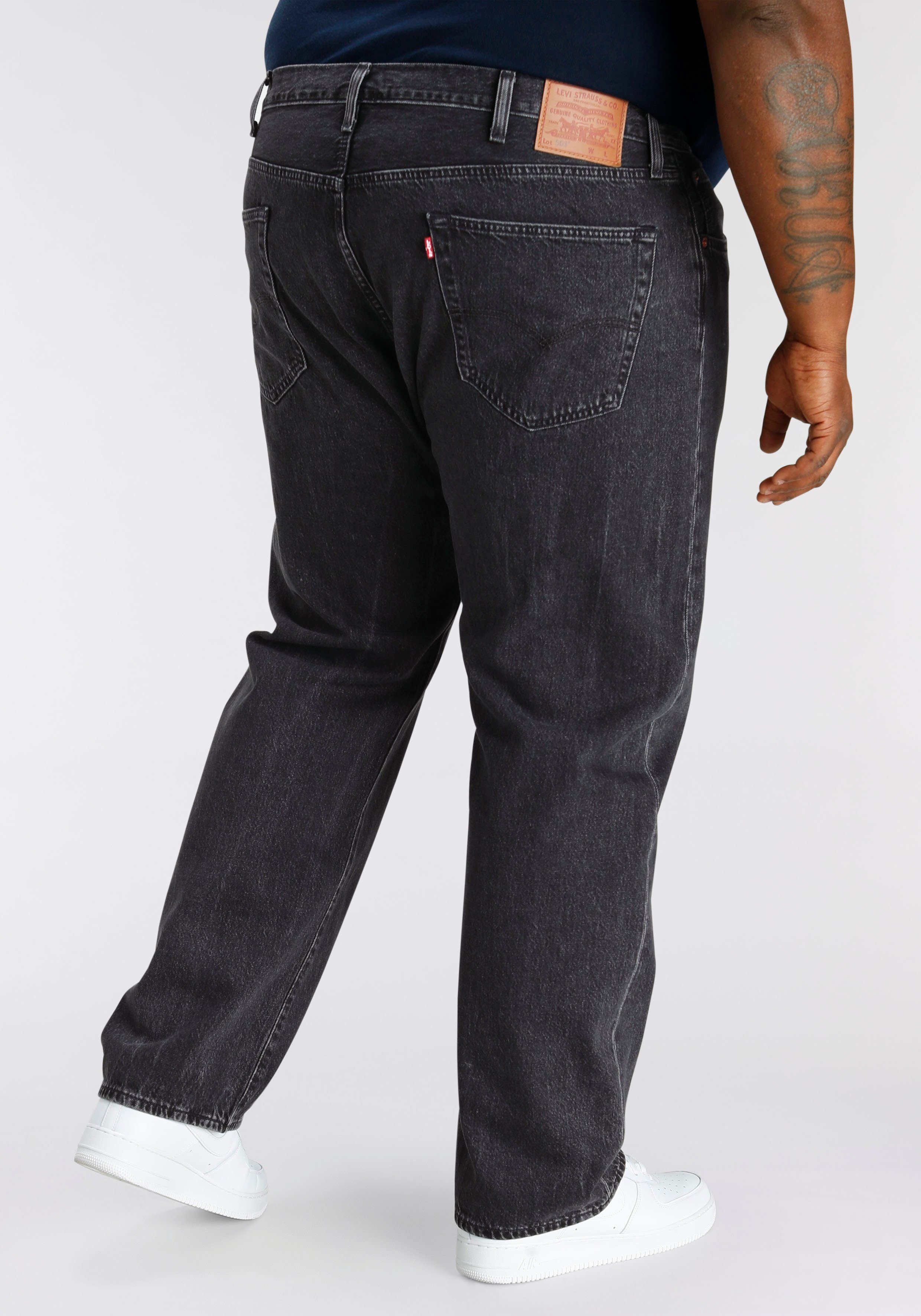 Straight-Jeans LEVI'S®ORIGINAL 501® WORN IN Levi's® B&T Plus BLACK