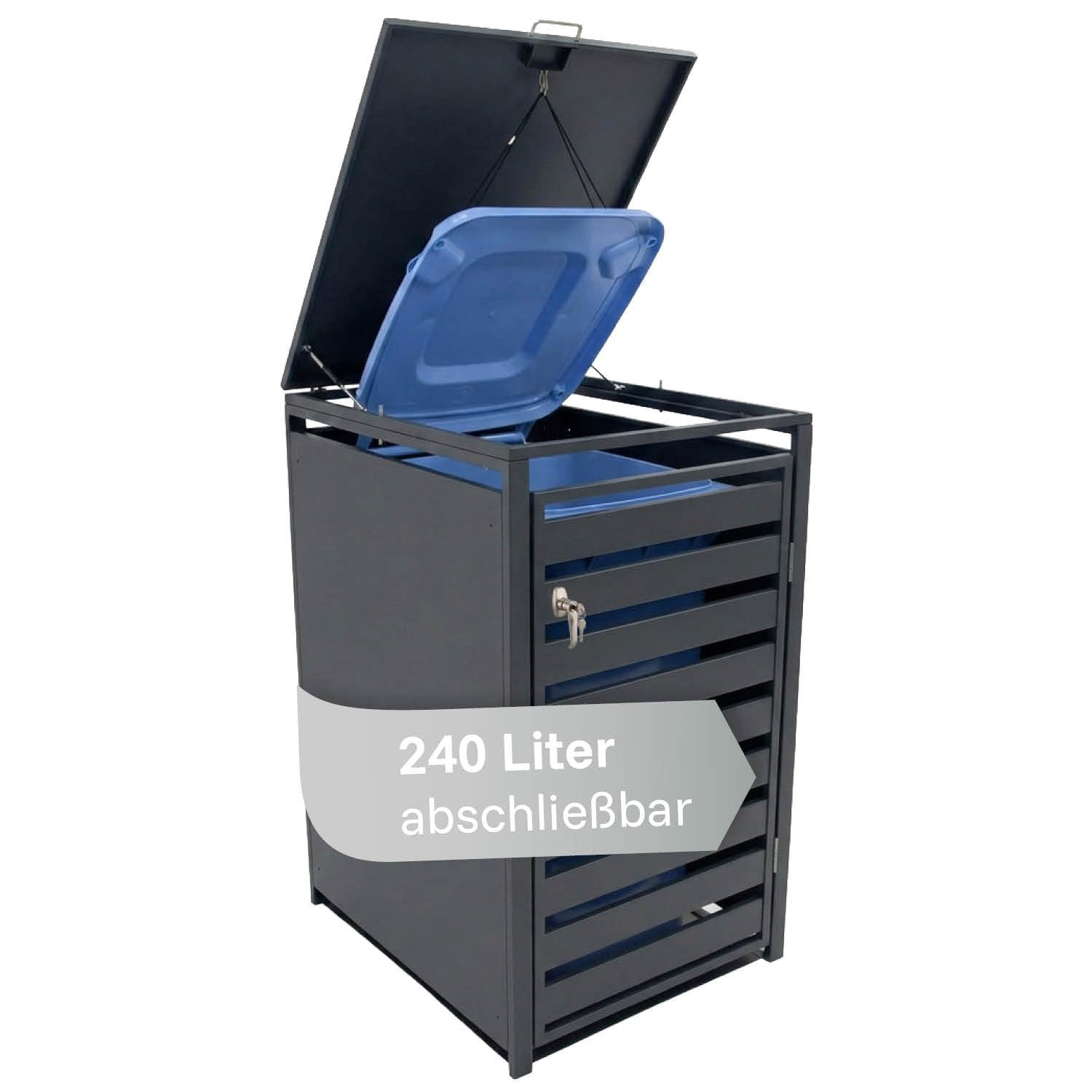 LagerZwei Mülltonnenbox Mülltonnenbox 240 l (1 St), abschließbar, wetterfest