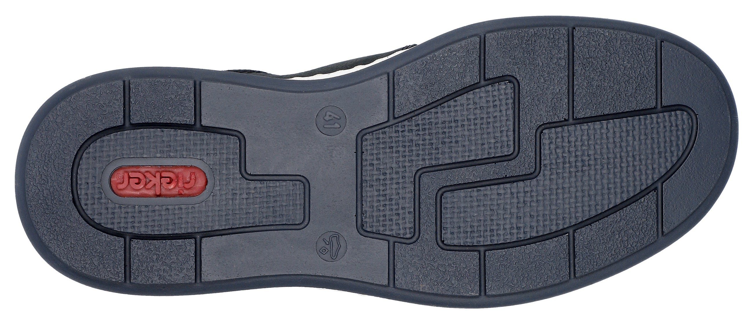 Rieker Slipper Mokassin, Loafer, Komfortschuh mit Gummizug für guten Sitz