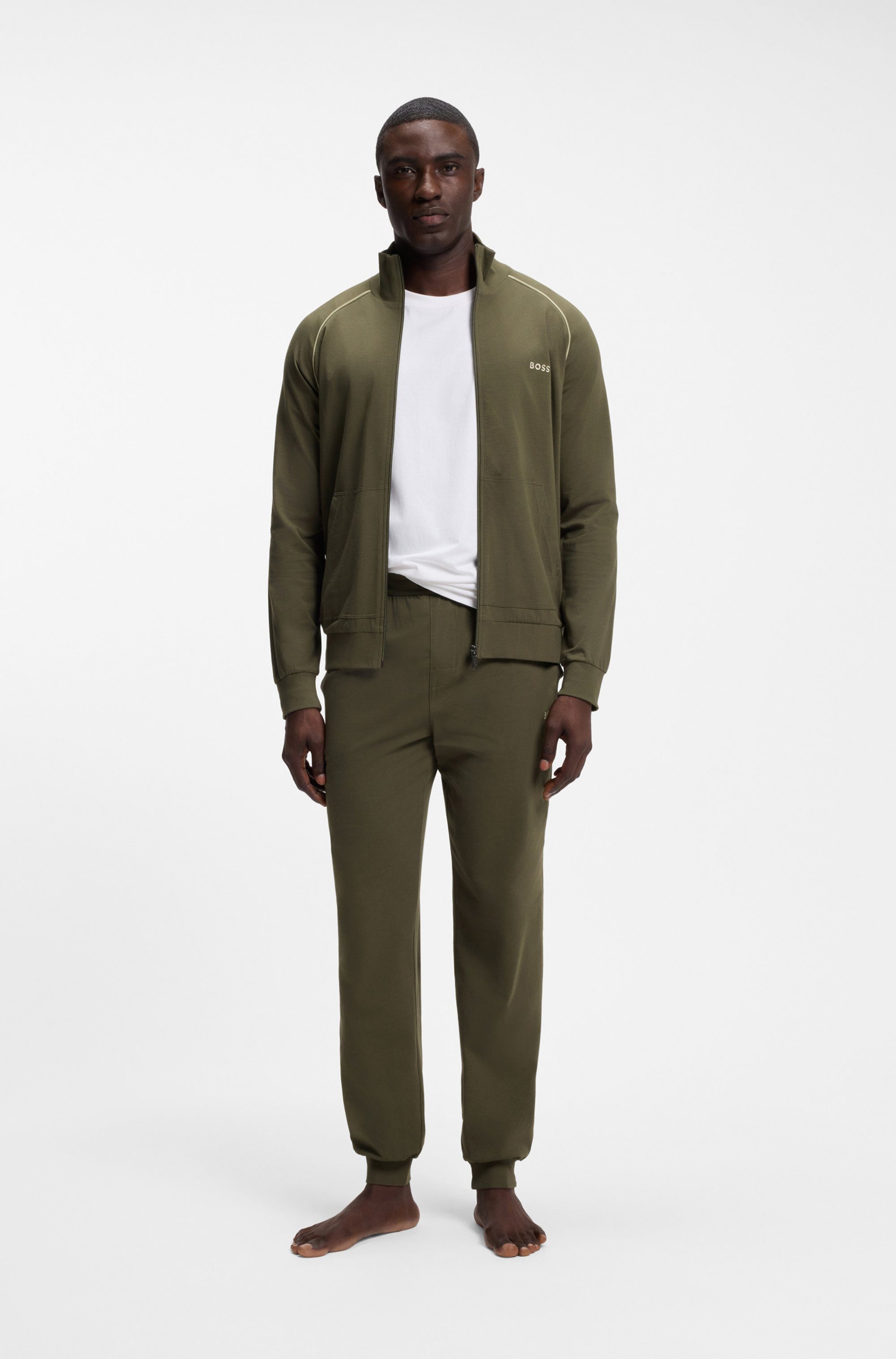 BOSS Sweatjacke Mix&Match Jacket Z mit Kängurutasche