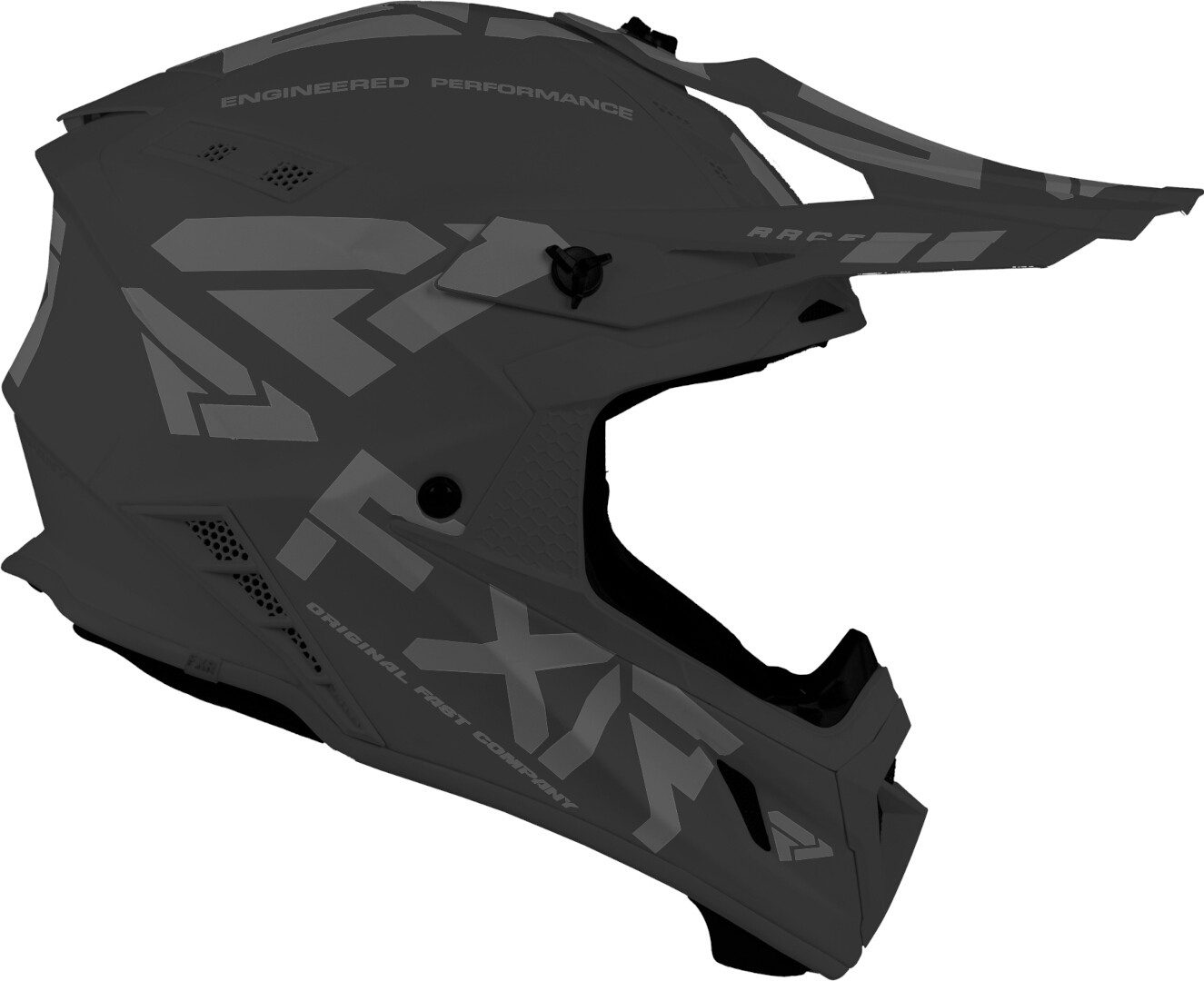 FXR Motocrosshelm Helium Prime Motocross Helm, Carbonfaser