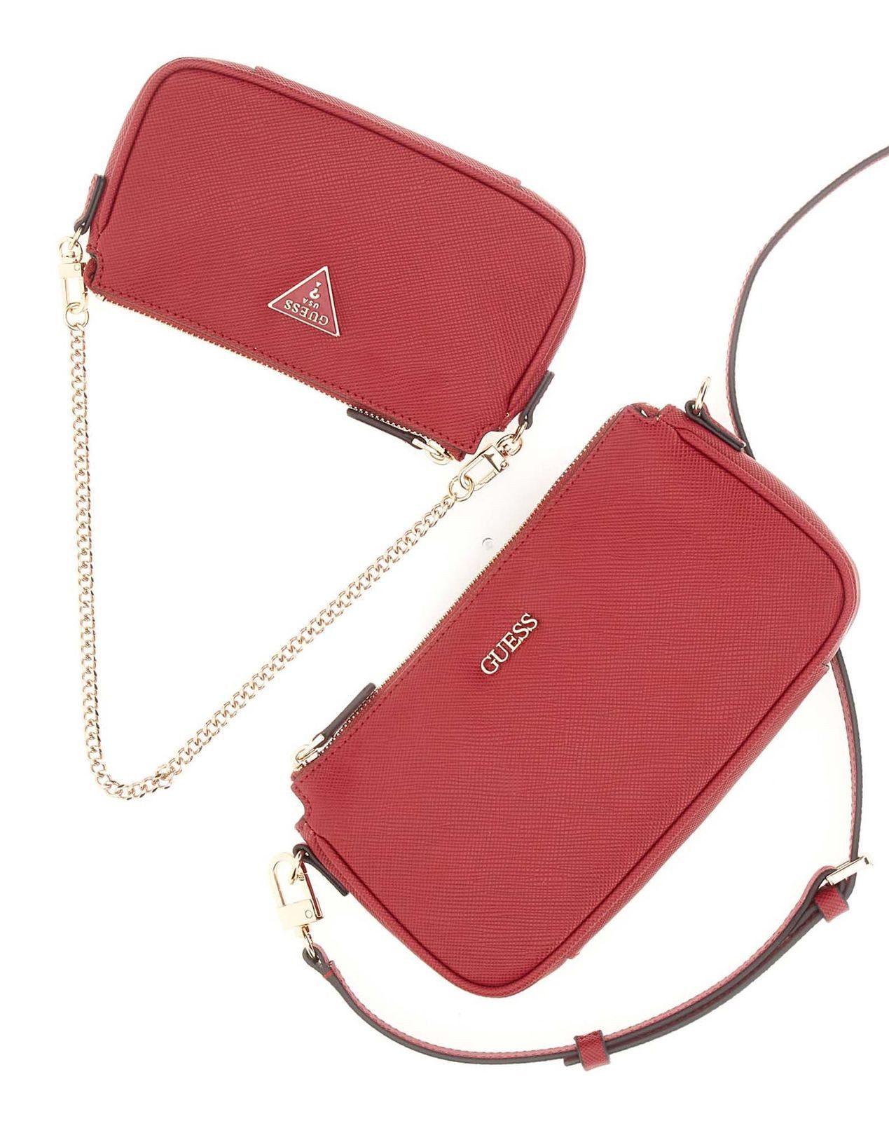 Guess Umhängetasche Double Pouch Crossbody Bag (Set, 2-tlg)